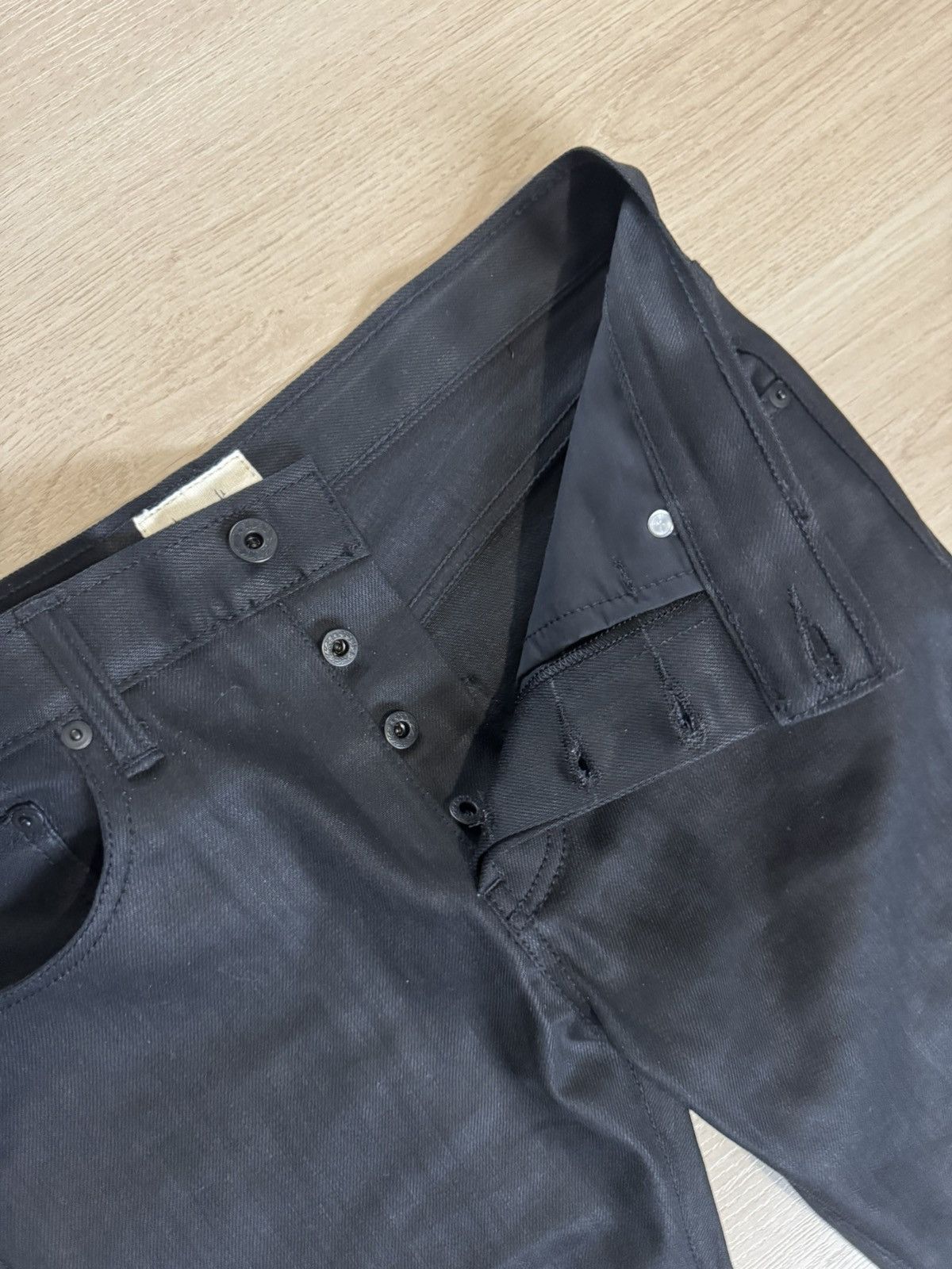 Japanese Brand Nama Man Black Selvedge Bootcut Jeans Size US 32 / EU 48 - 4 Thumbnail