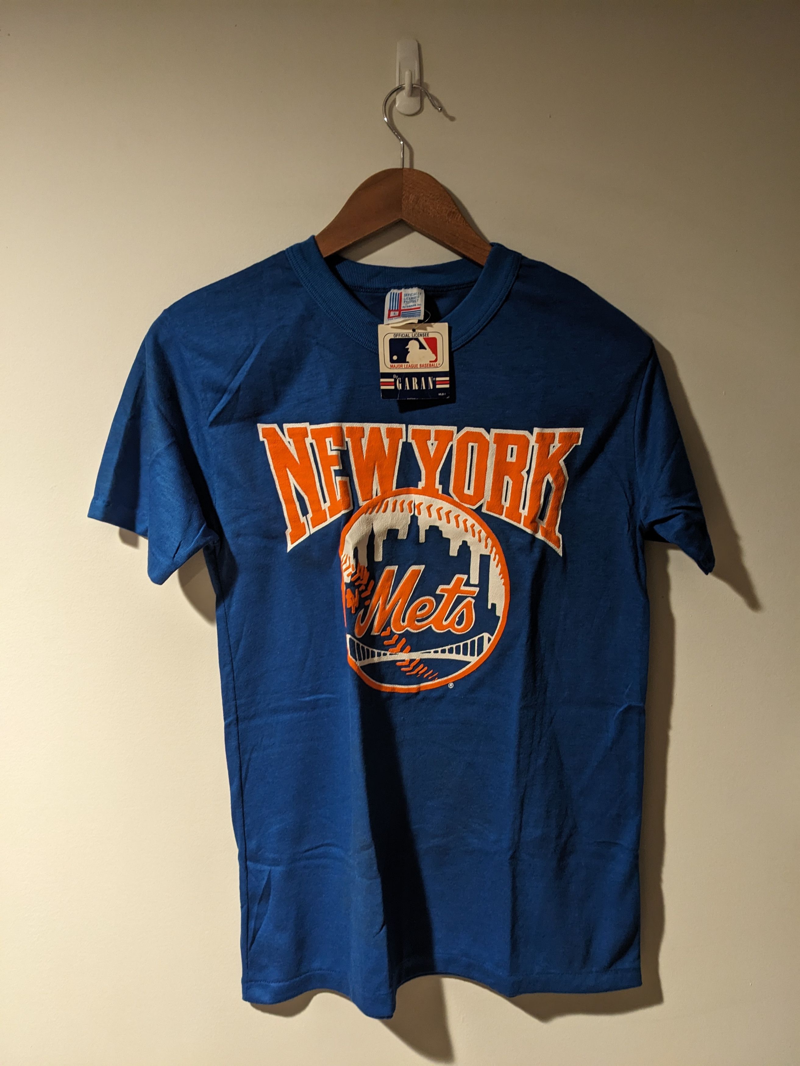 MLB × Vintage Vintage 80 New York Mets MLB Baseball Blue Large T-Shirt Size US L / EU 52-54 / 3 - 1 Thumbnail