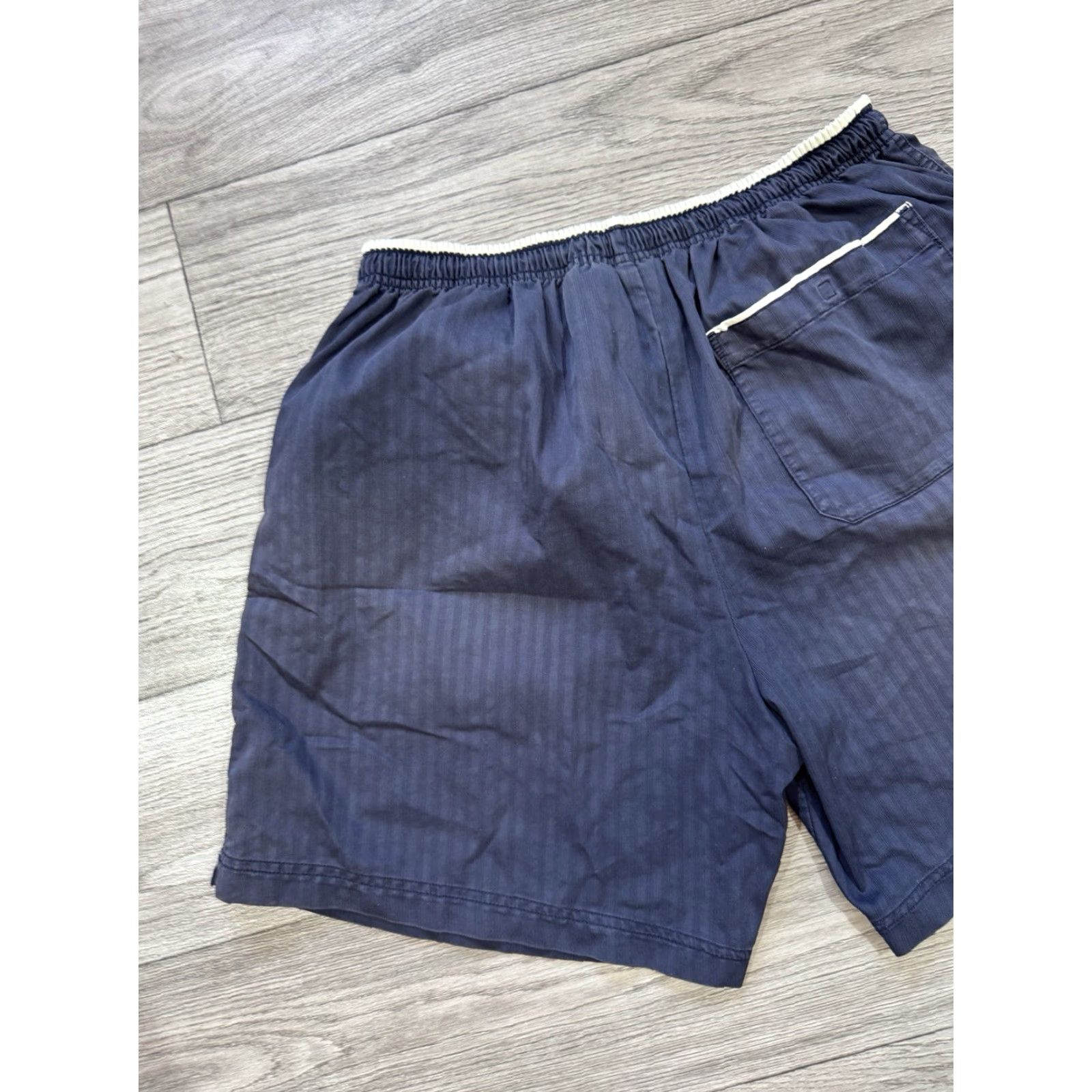 Nike VINTAGE Nike Tennis Shorts Navy Blue Challenge Court Drawstring Pocket Men L Size US 33 - 7 Thumbnail