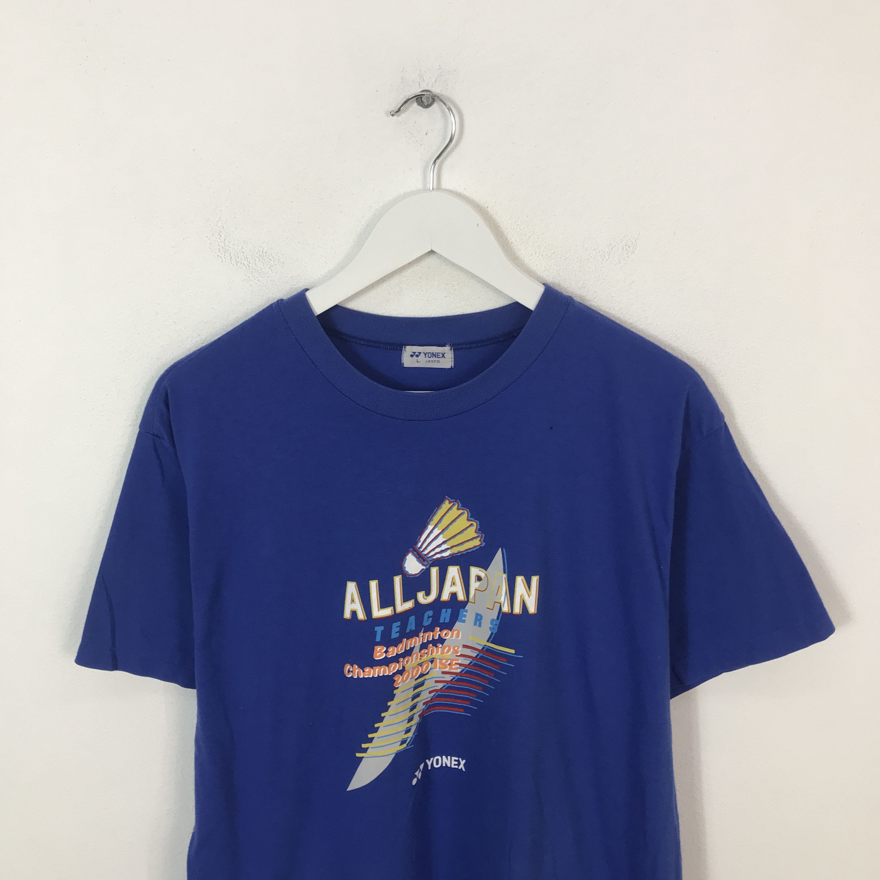 Japanese Brand Vtg Yonex all japan teachers badminton t-shirt Size US L / EU 52-54 / 3 - 2 Thumbnail