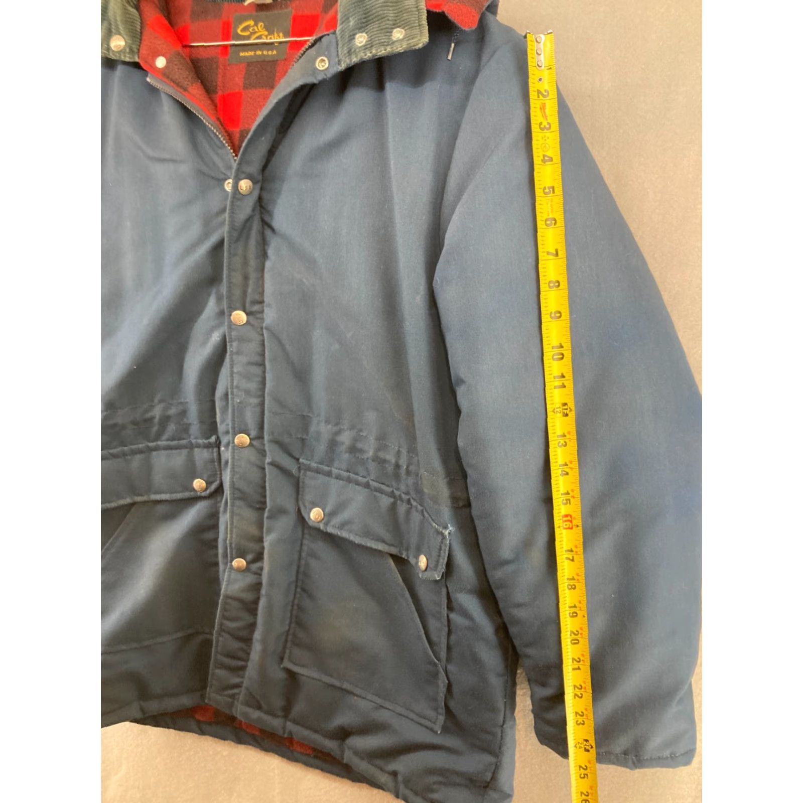 Vintage VINTAGE Cal Craft Jacket Mens L Plaid Blue Wool Lined Parka Casual 80s 90s Cowboy Dad Size US L / EU 52-54 / 3 - 4 Thumbnail