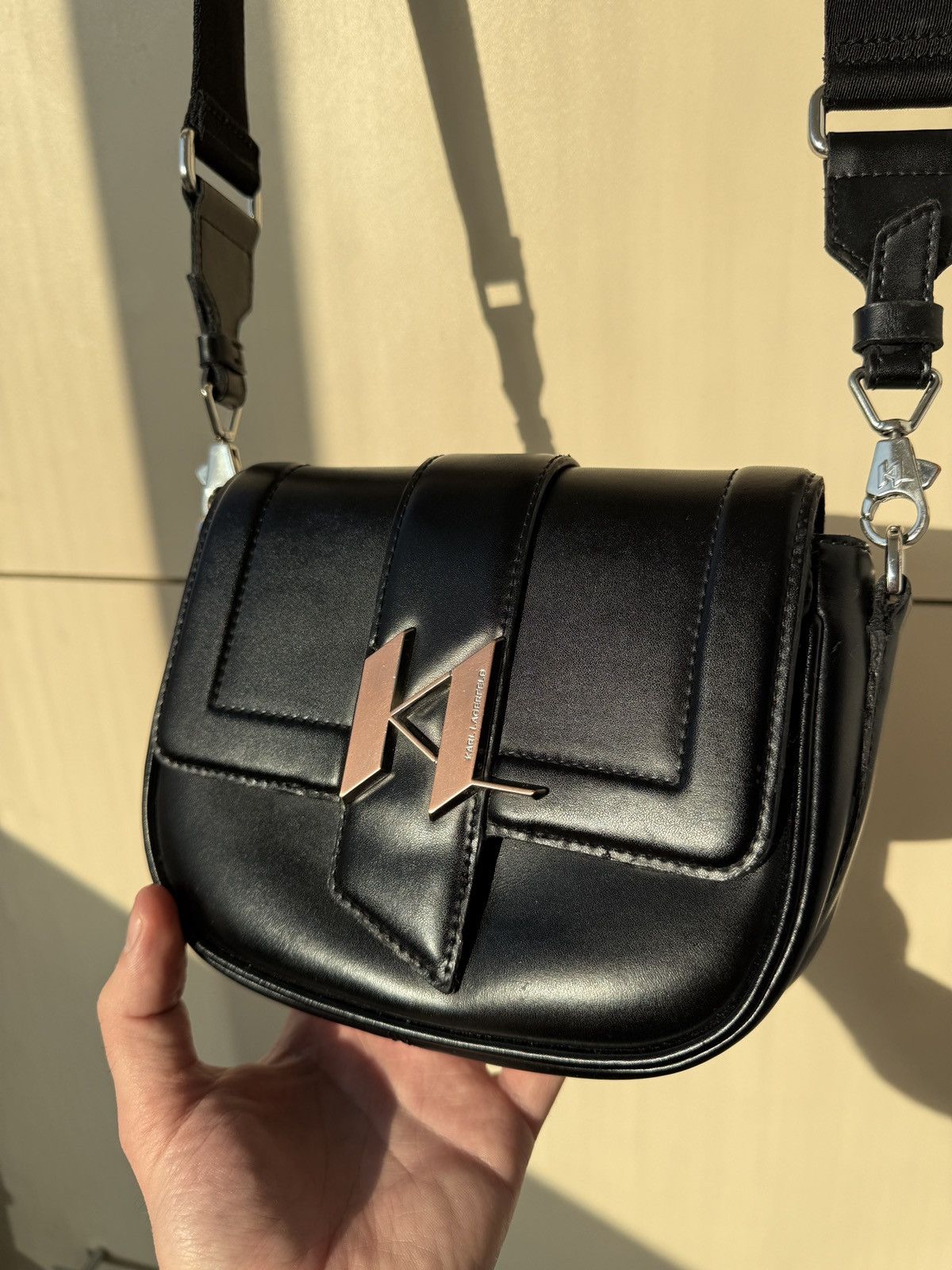 Karl Lagerfeld Karl Lagerfeld Leather Bag Crossbody Size ONE SIZE - 1 Thumbnail