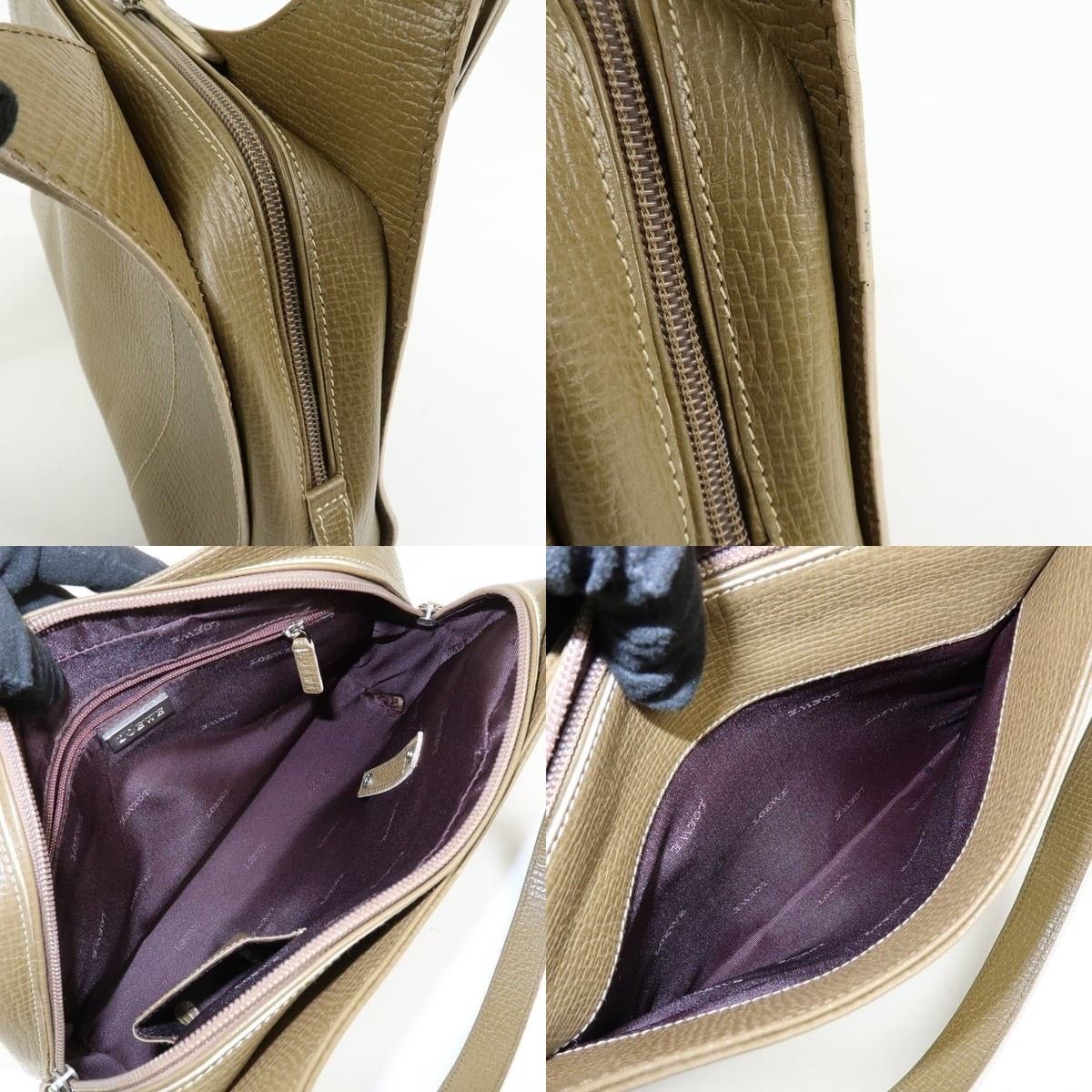 Loewe Loewe Logo Calfskin Shoulder Bag Green Size ONE SIZE - 7 Thumbnail