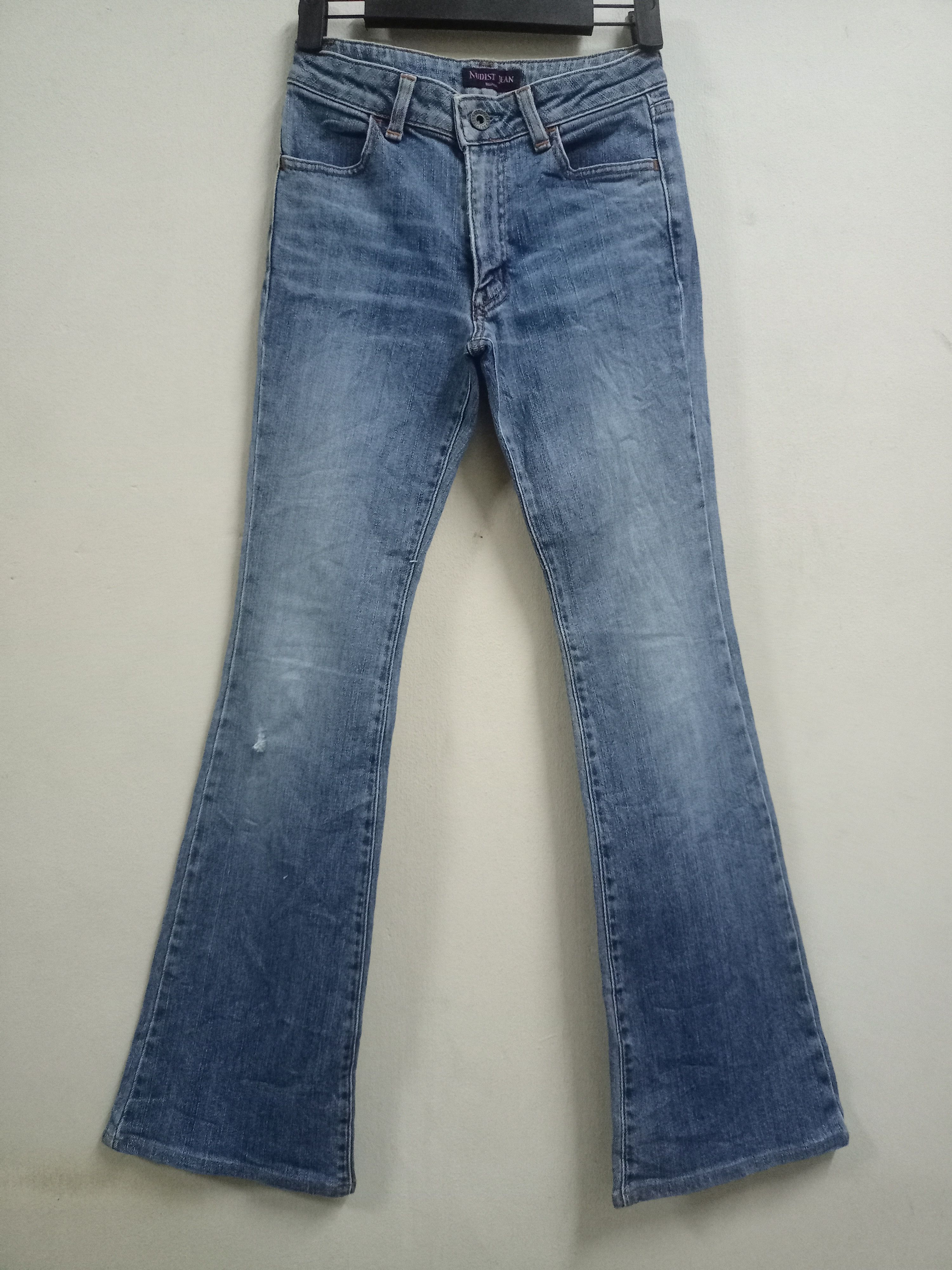 Hysteric Glamour × Japanese Brand Vintage Japanese Blue Wash Flare Distressed Jeans Size 24" / US 00 / IT 34 - 1 Thumbnail