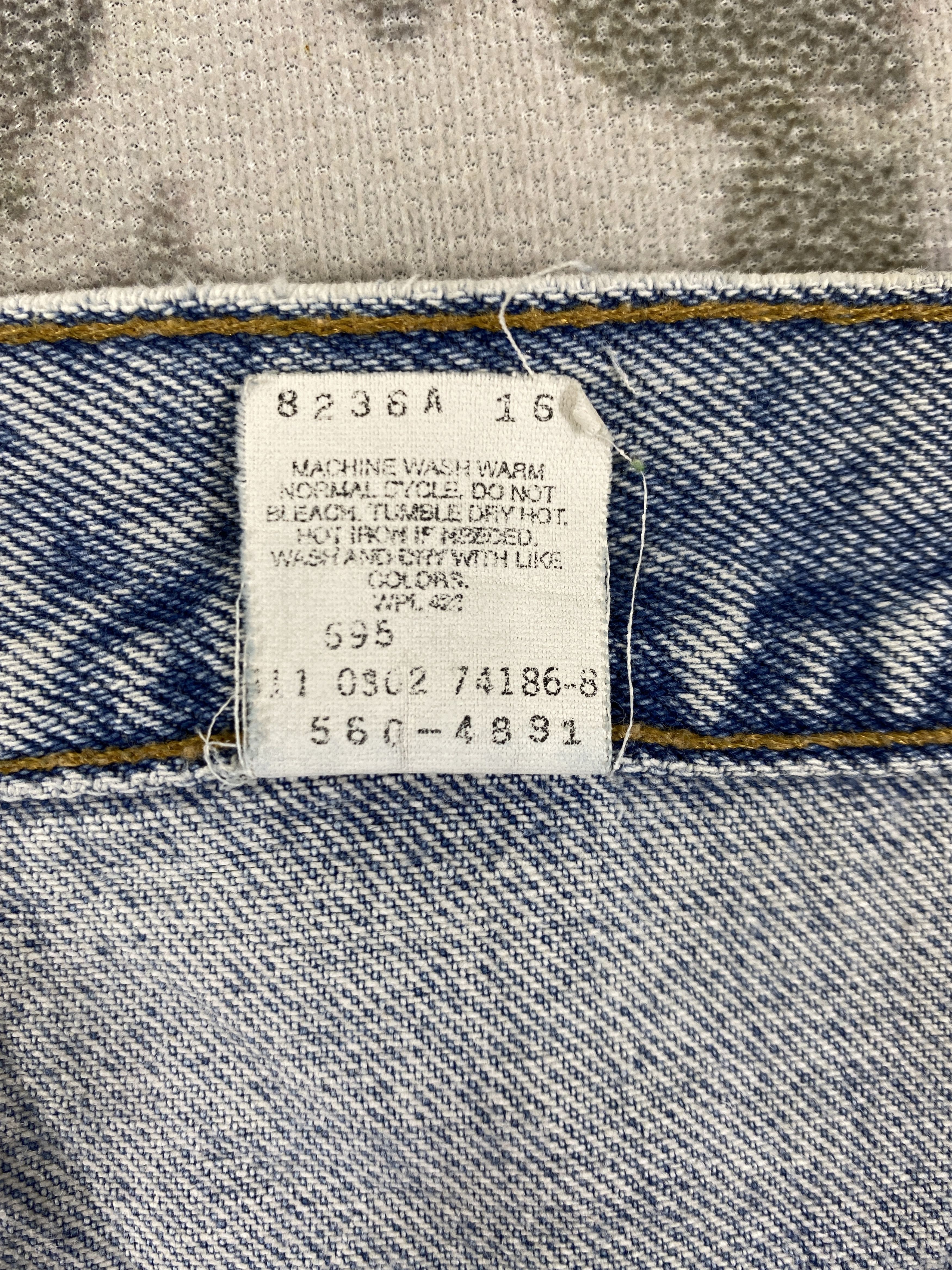 Levi's Light Blue Wash Vintage Levi's 560 33x30.5 Denim -JN1699 Size US 33 - 10 Thumbnail