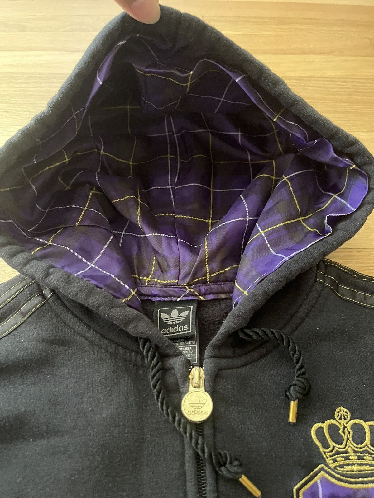 Adidas × Vintage Vintage Adidas “LA Lakers The Association” Hoodie Size US S / EU 44-46 / 1 - 4 Thumbnail