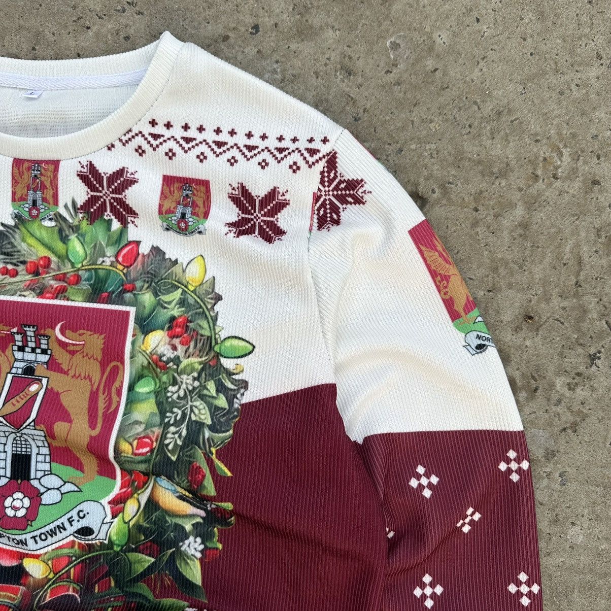 FCTRY LAb Vintage Northampton Town F.C Sweatshirt Sam Cotter Y2K 00s Size US L / EU 52-54 / 3 - 4 Thumbnail