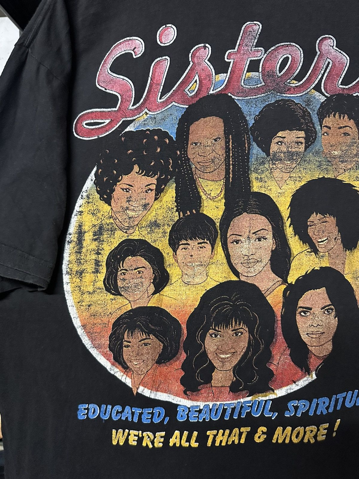 Rap Tees Vintage 90s Million Woman March Sister Faded Rap Tee Size US XXL / EU 58 / 5 - 8 Thumbnail