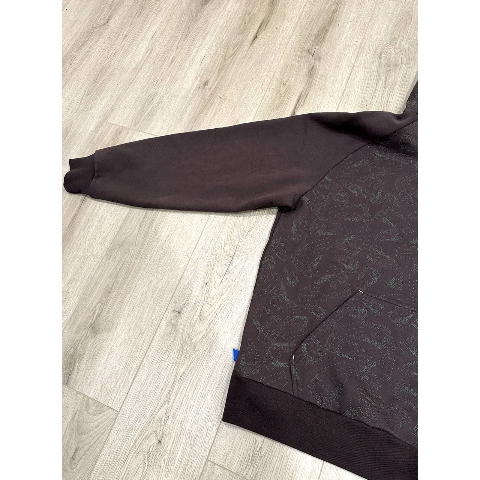 Nike VINTAGE Nike Hoodie Mens 2XL Brown Embroidered Logo Swoosh Monogram Drawstring Pullover Size US XXL / EU 58 / 5 - 4 Thumbnail