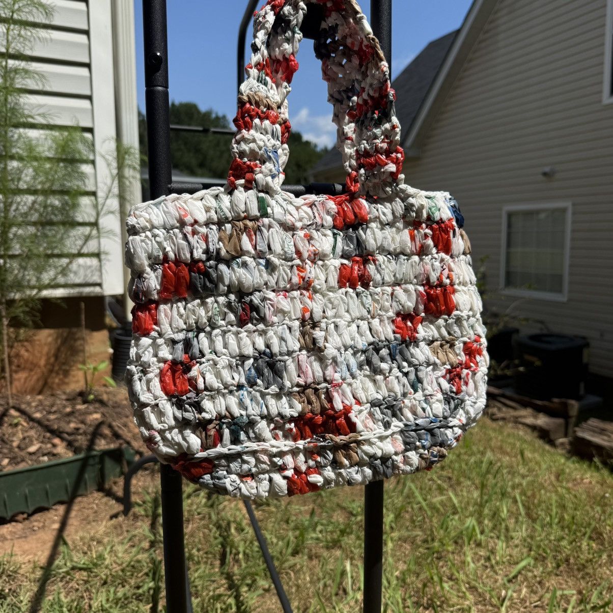 Other Upcycled Plastic Bag Tote – One-Off Handcrafted Artifact Size ONE SIZE - 2 Thumbnail