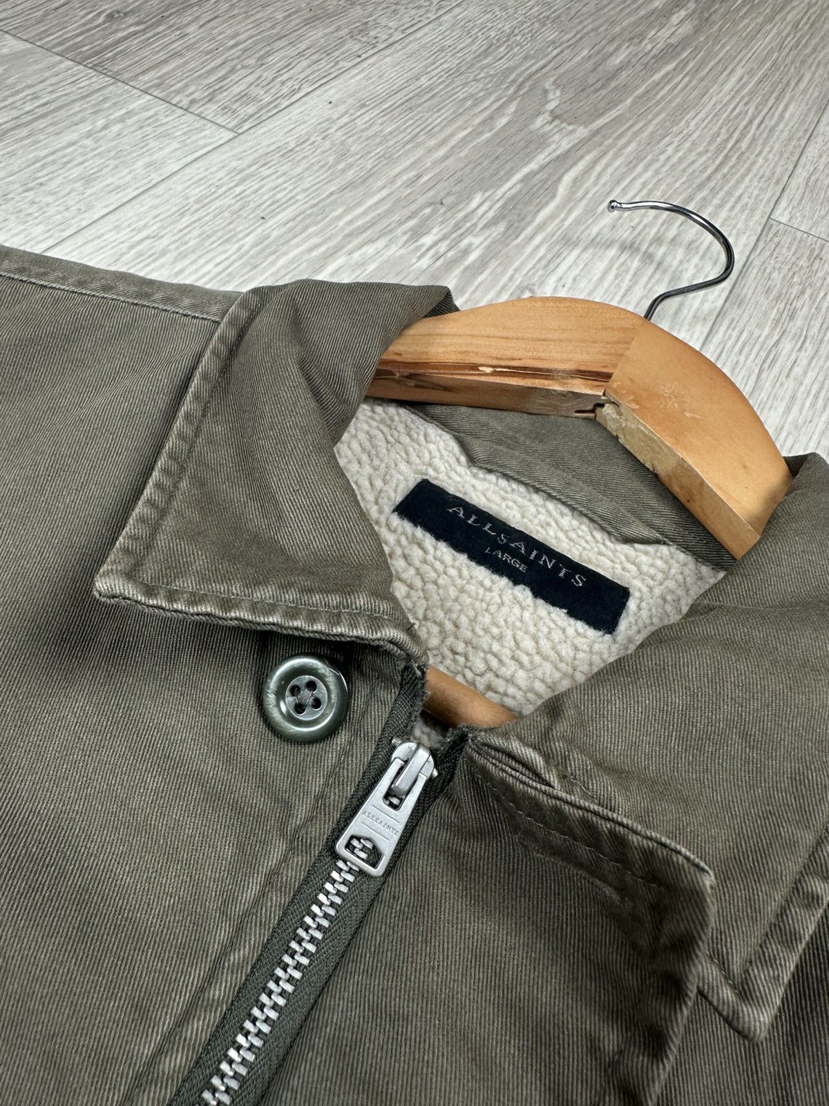 Allsaints ALLSAINTS Deck Shirt Military Work Jacket Men's Size L Size US L / EU 52-54 / 3 - 7 Thumbnail