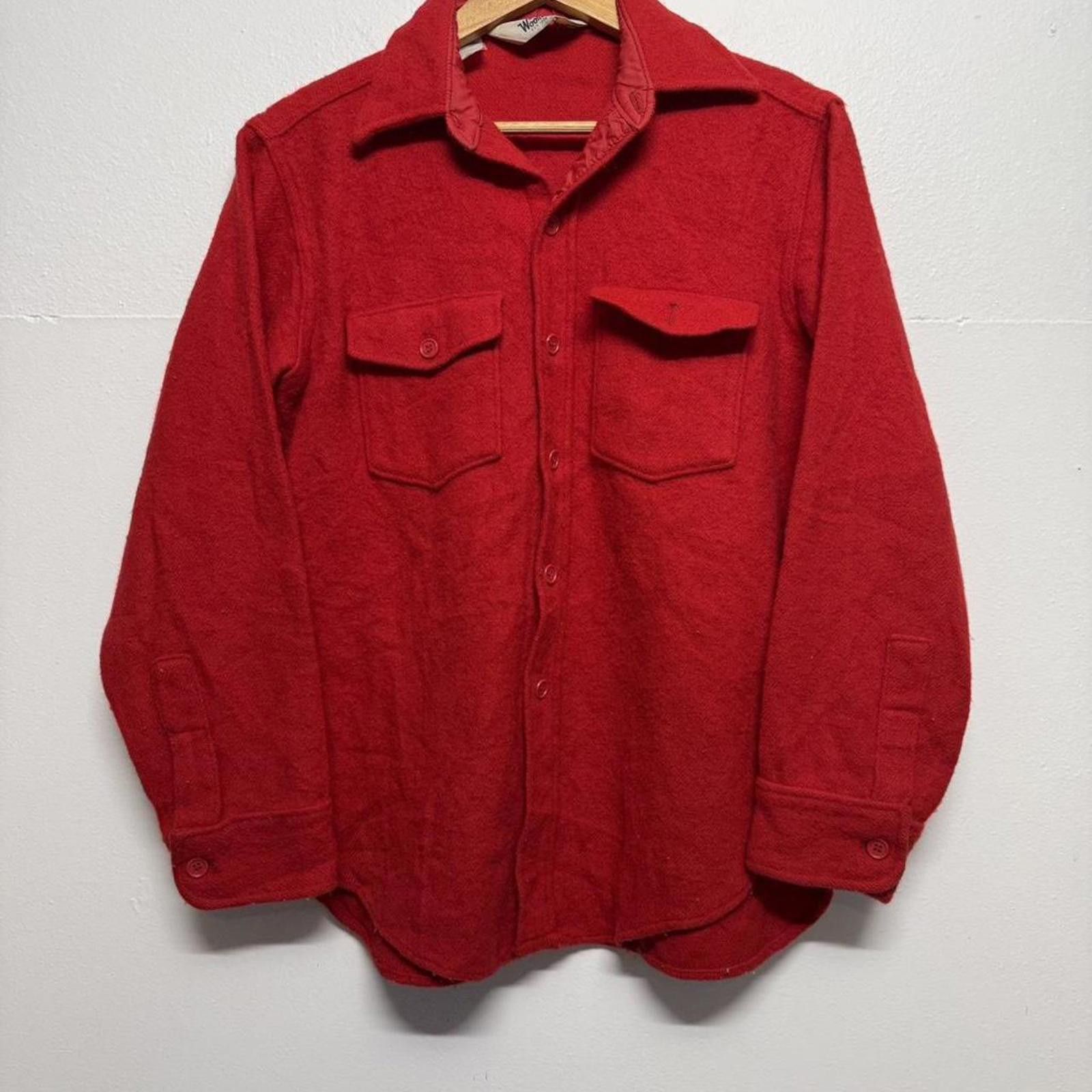Woolrich Woolen Mills True vintage 1970s red Woolrich button up shirt M Size US M / EU 48-50 / 2 - 1 Thumbnail