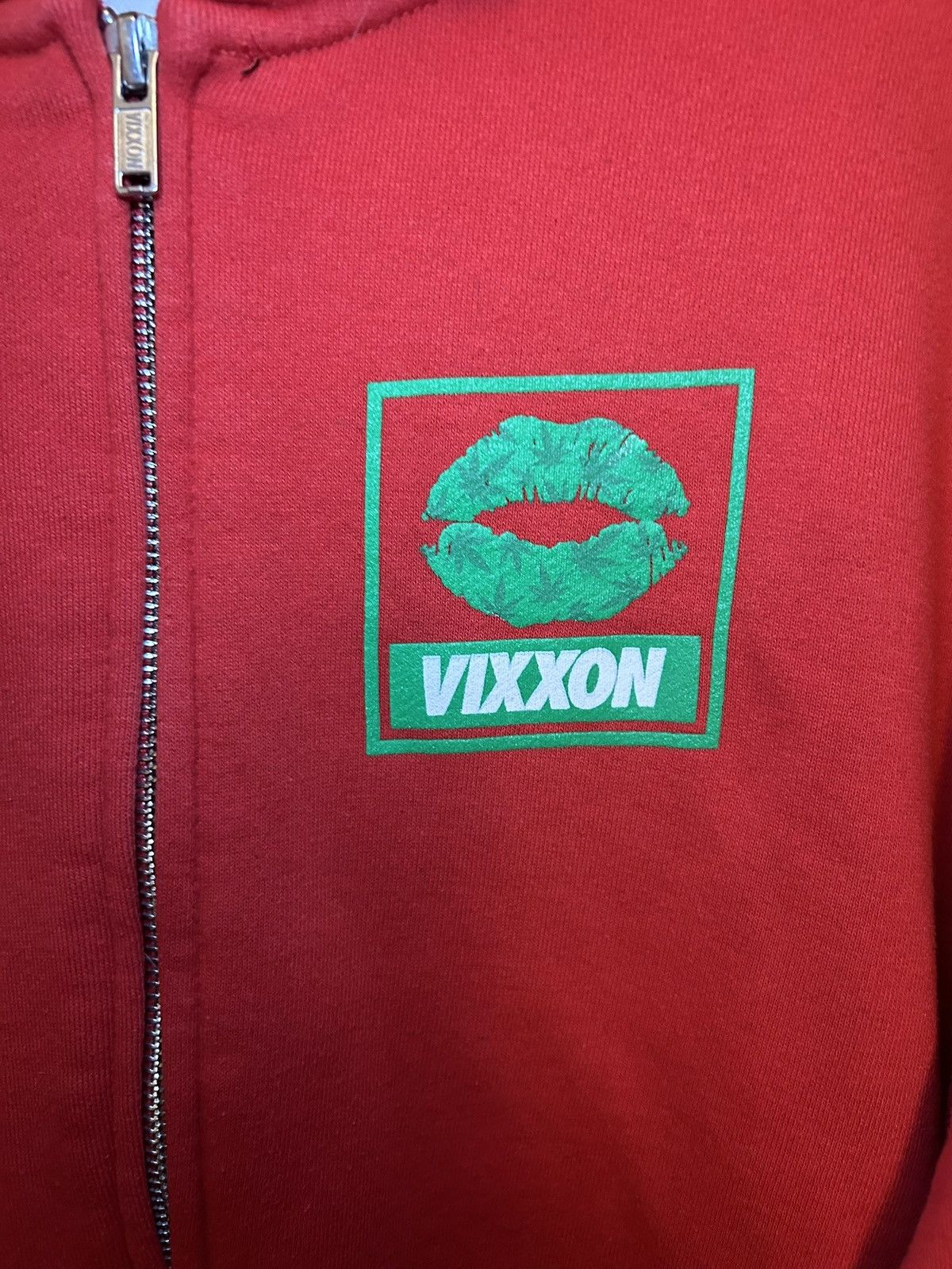Vintage Vintage Vixxon marijuana lipstick lip stain zip-up hoodie Size US L / EU 52-54 / 3 - 7 Thumbnail