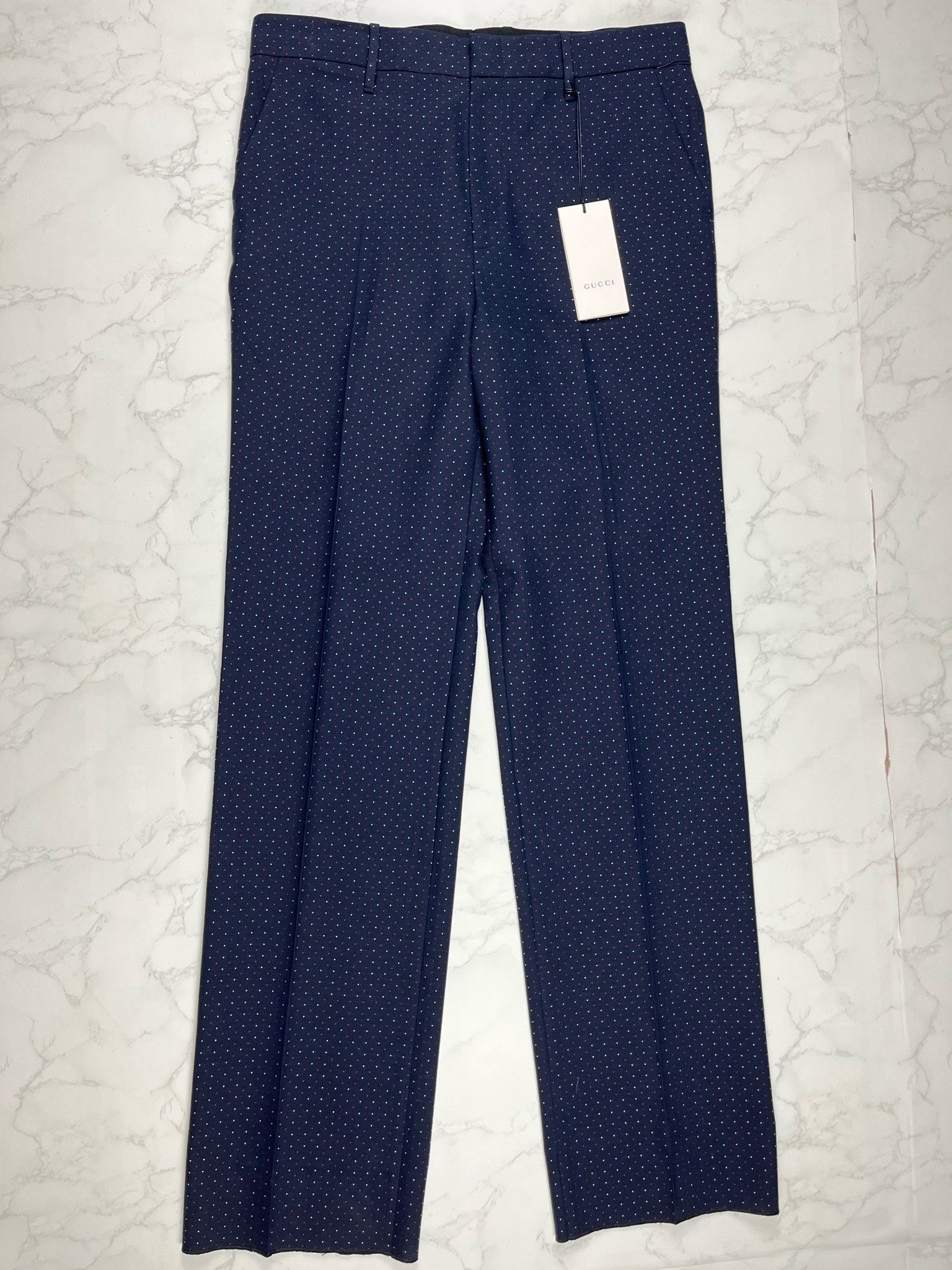 Gucci 🔥75% OFF🔥 [SALE] Gucci Polka Dot Wool Ankle Pants Size 30" / US 8 / IT 44 - 7 Thumbnail