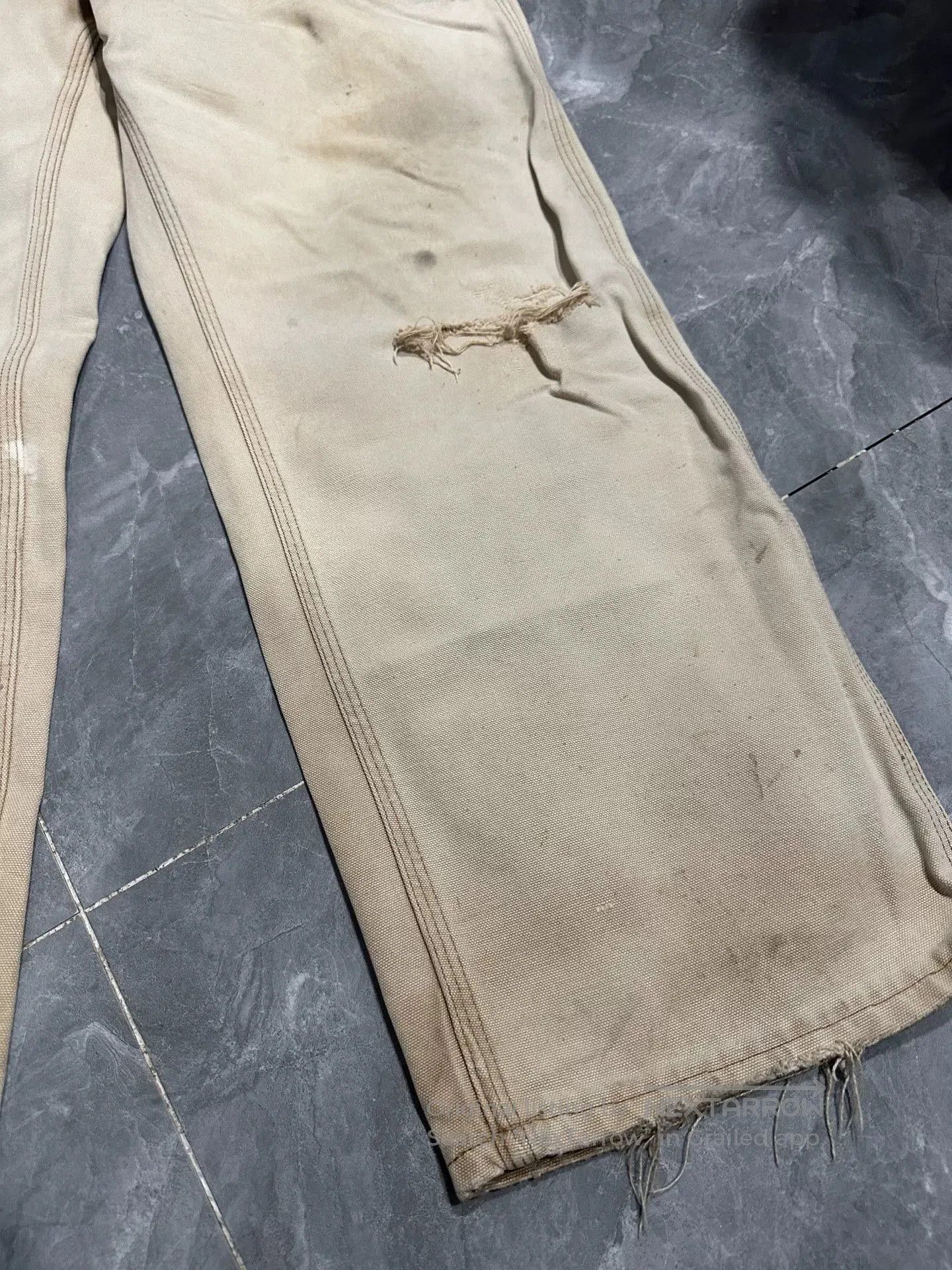 Carhartt Vintage Carhartt Khaki Work Pants. Size US 32 / EU 48 - 8 Thumbnail