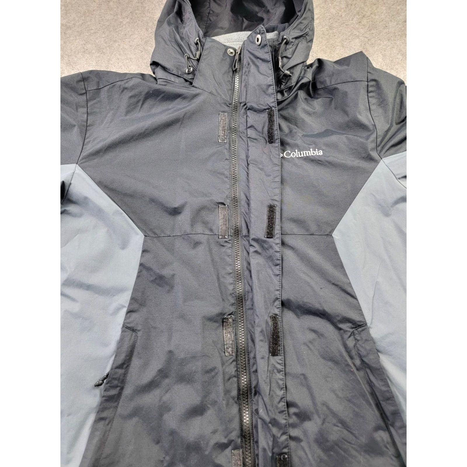 Vintage Columbia Interchange Coat Mens M Black Gray Removable Hood 3-in-1 Jacket Winter Outdoor Outdoor Walking Hiking Long Sleeve Full Zip Size US M / EU 48-50 / 2 - 2 Thumbnail