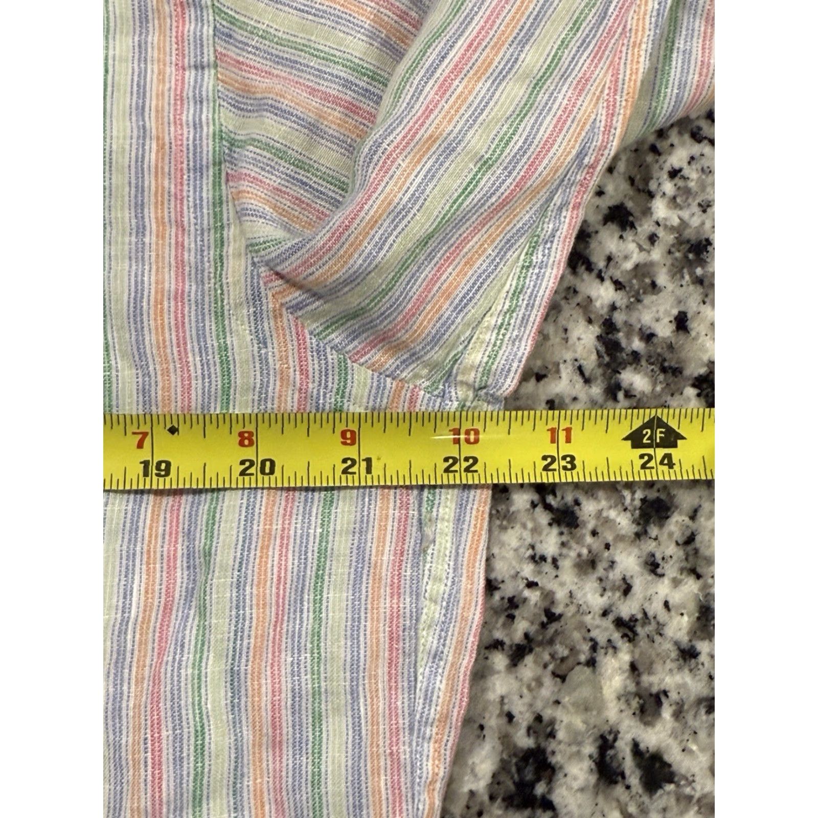 Brooks Brothers Brooks Brothers Shirt Medium Multi Colored Striped 100% Linen Traditional Fit Mens Size US M / EU 48-50 / 2 - 3 Thumbnail