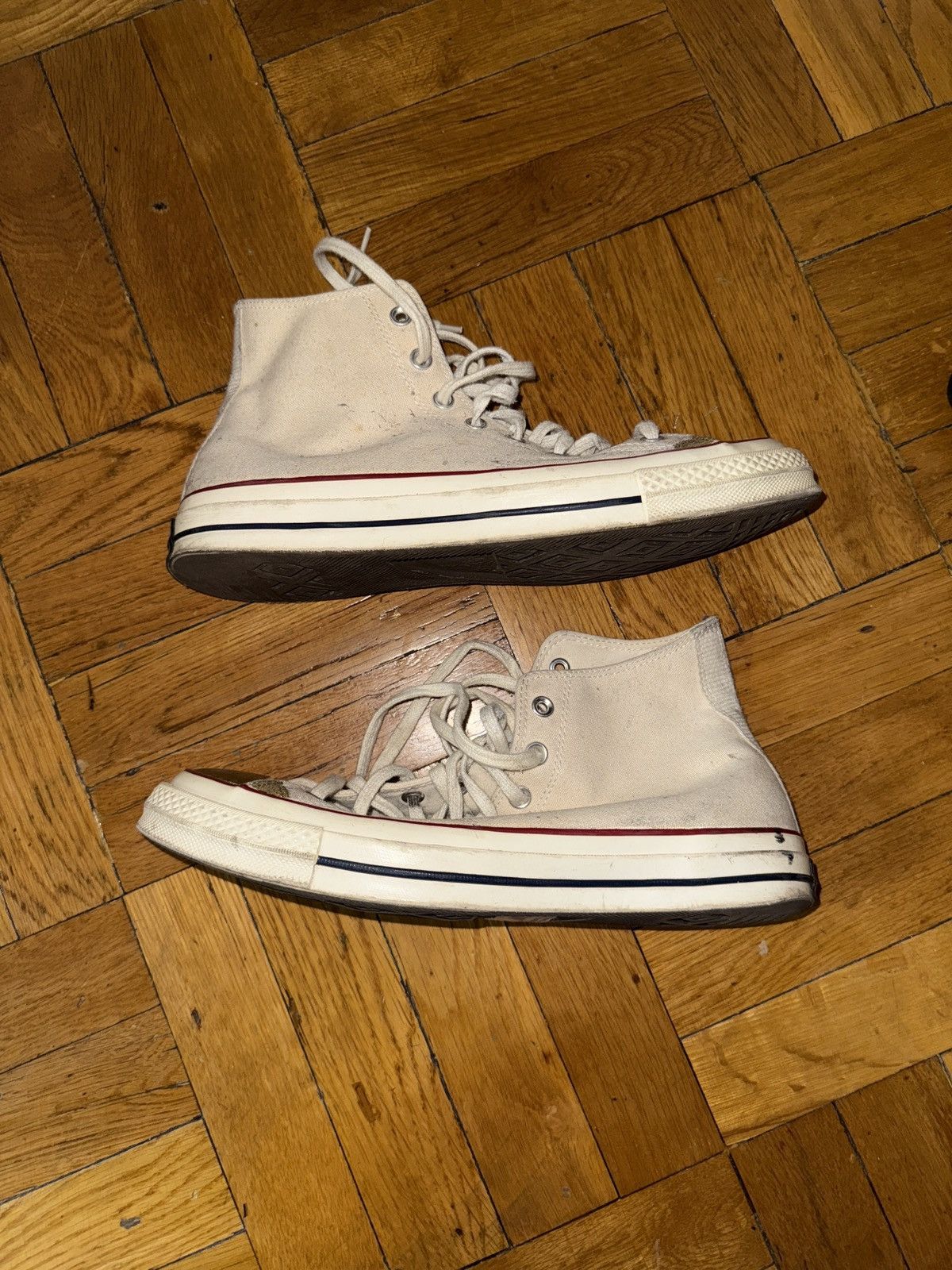 Converse Gold painted Ivory Converse Chuck 70s Size US 10.5 / EU 43-44 - 4 Thumbnail