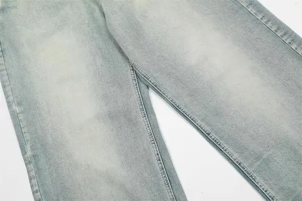 Japanese Brand Riho American retro washed distressed loose casual jeans Size US 34 / EU 50 - 7 Thumbnail