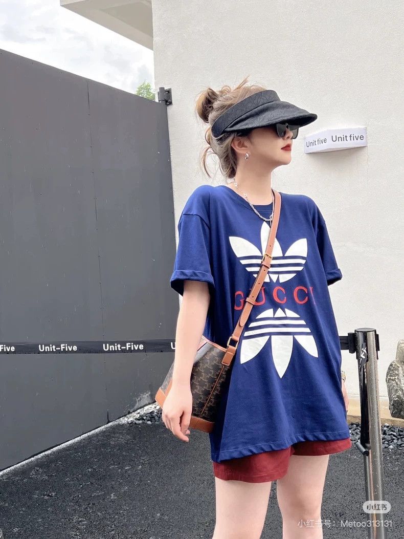 Gucci GucciAdi co-branded letter logo clover short-sleeved T-shir Size XS / US 0-2 / IT 36-38 - 2 Thumbnail