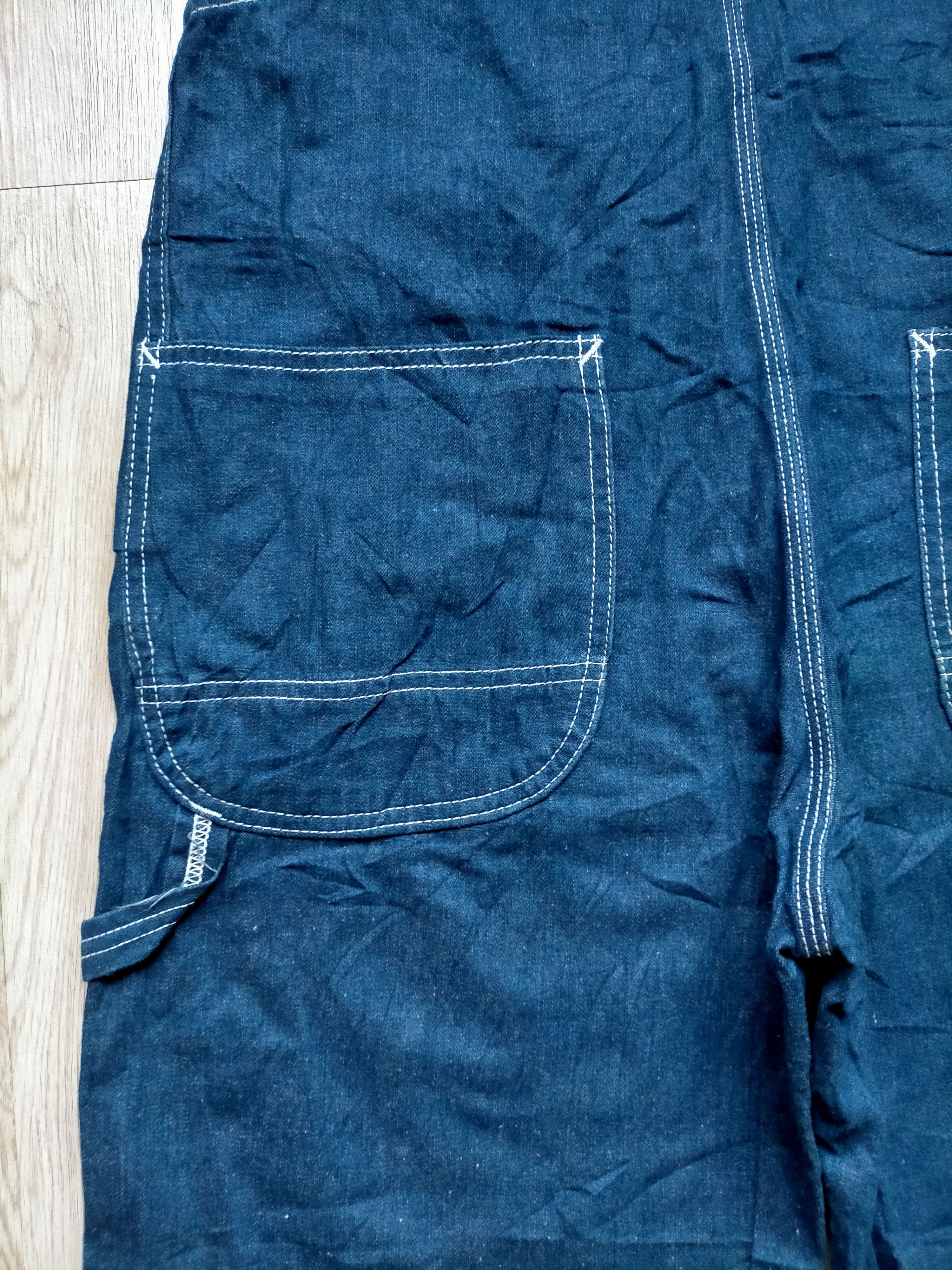 Vintage Vintage 80s Overalls Bison Carpenter Worker Jeans Size US 34 / EU 50 - 5 Thumbnail