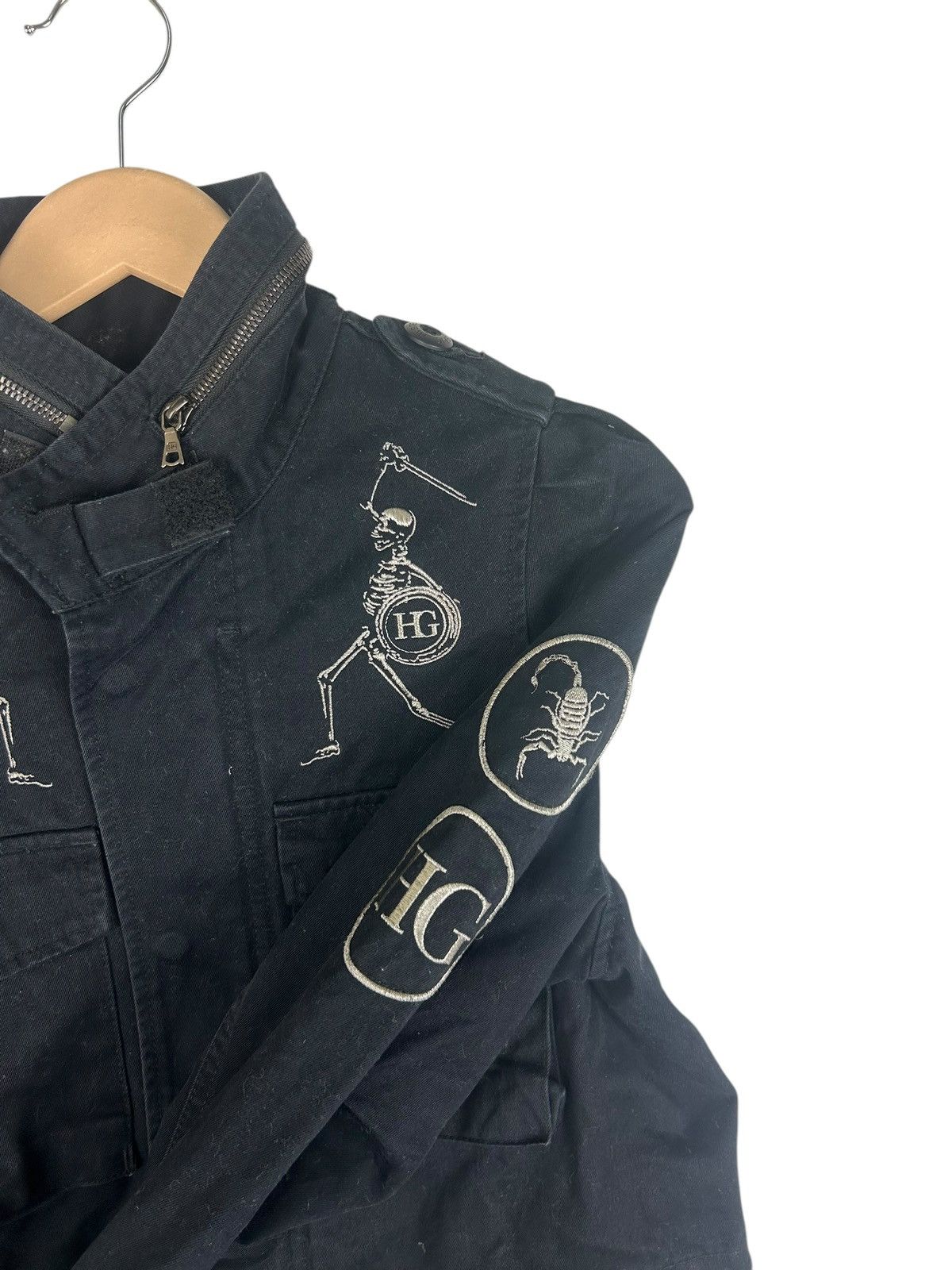 Japanese Brand Hysteric Glamour Black Punk Seditionaries Jacket/ Skull dsgn Size S / US 4 / IT 40 - 6 Thumbnail