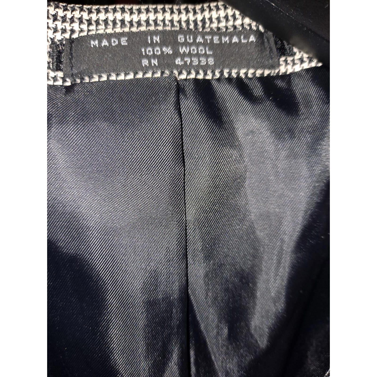 Jones New York New Jones New York Blazer Black and White Check Size 38 Reg Size 38R - 3 Thumbnail