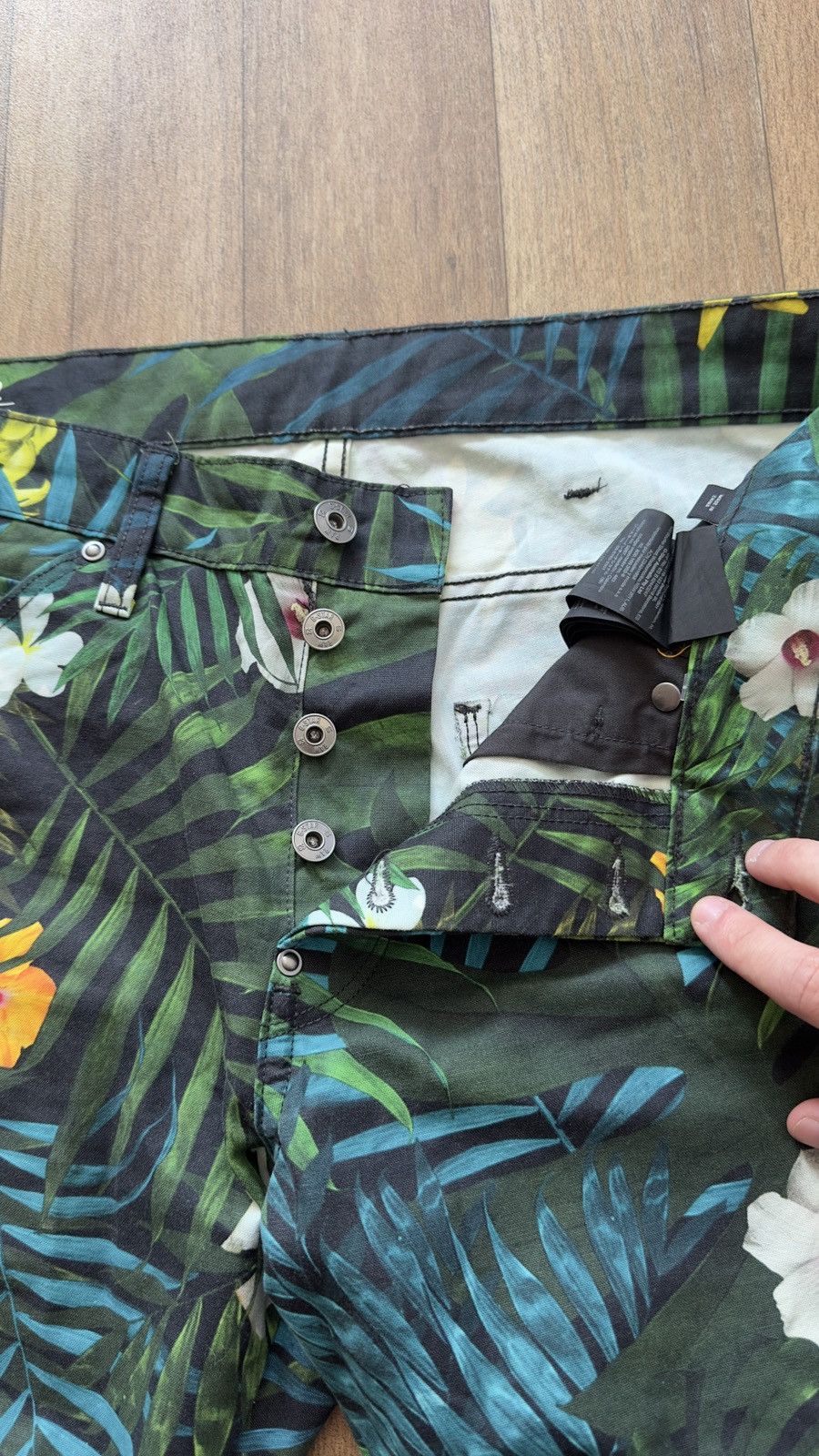 G-Star G-Star RAW Elwood 5622 Botanical Hawaiian Tapered Jeans Size US 32 / EU 48 - 5 Thumbnail