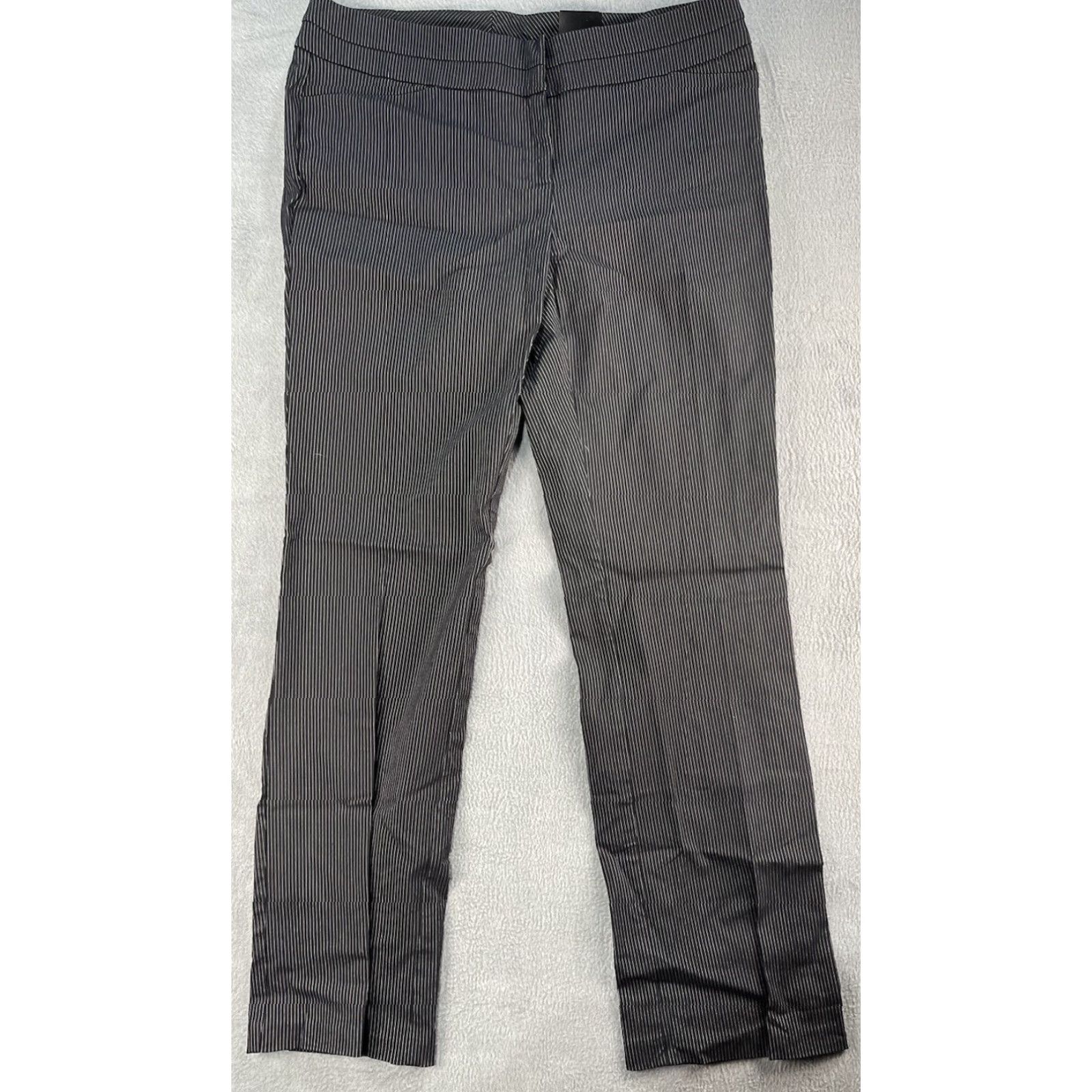 Doublet Heartsoul Women Pants Riley Straight Leg Mid Rise Double Waistband Size 15 Blue Striped Dress Pants Mens? No (Women) Size 36" / US 14 / IT 50 - 2 Thumbnail
