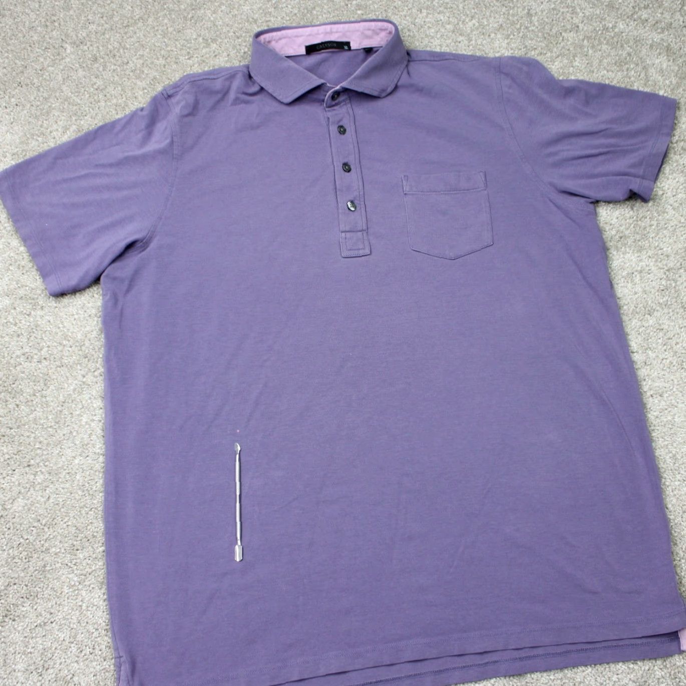 Vintage Greyson Polo Shirt Mens XL Purple Golf Polyester Blend Short Sleeve Pullover Shirt Polo Size US XL / EU 56 / 4 - 5 Thumbnail
