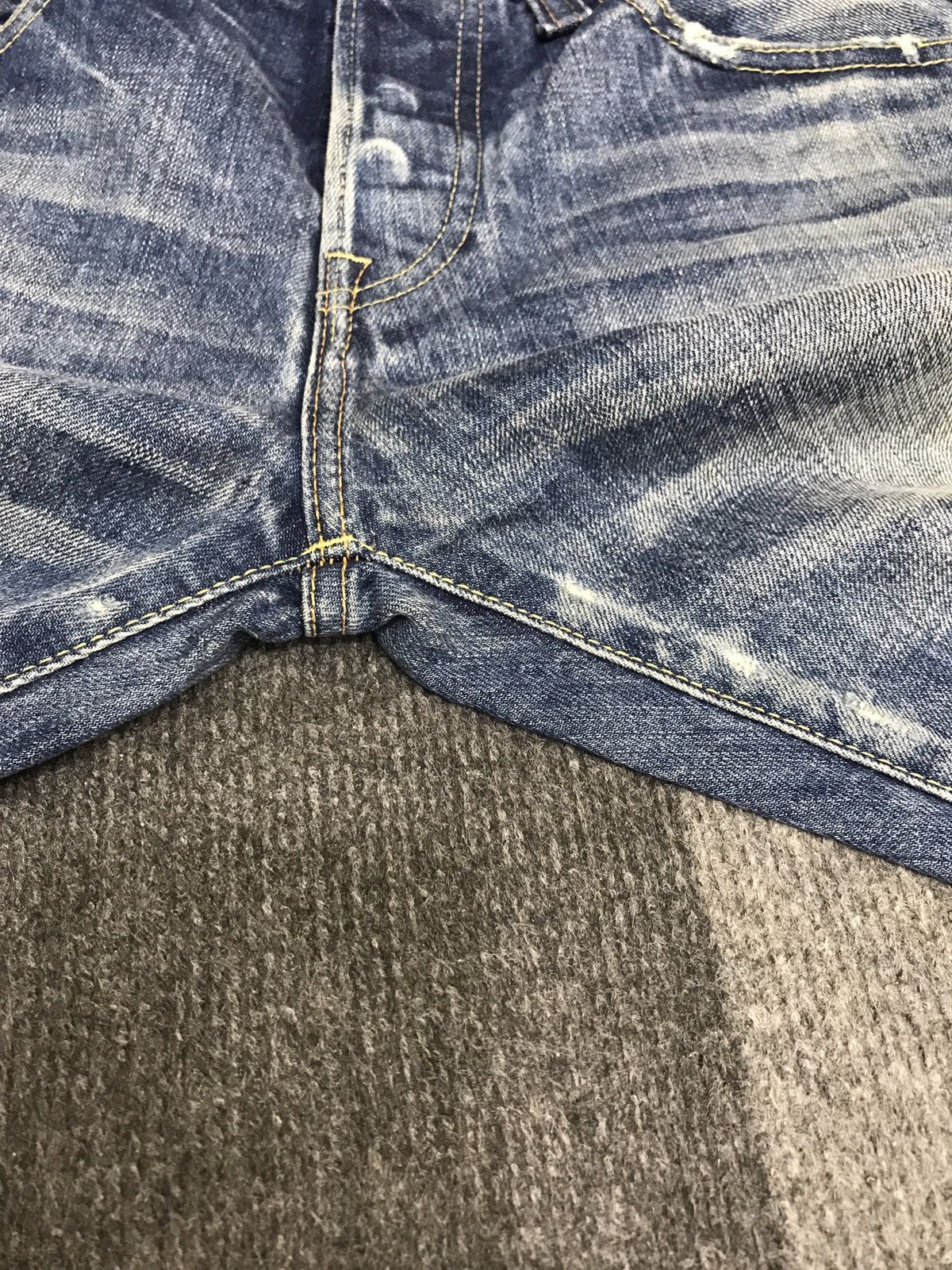 Japanese Brand 💥Insane 90s Style💥Red Card Stone Wash Fades Denim F454 Size US 32 / EU 48 - 19 Thumbnail
