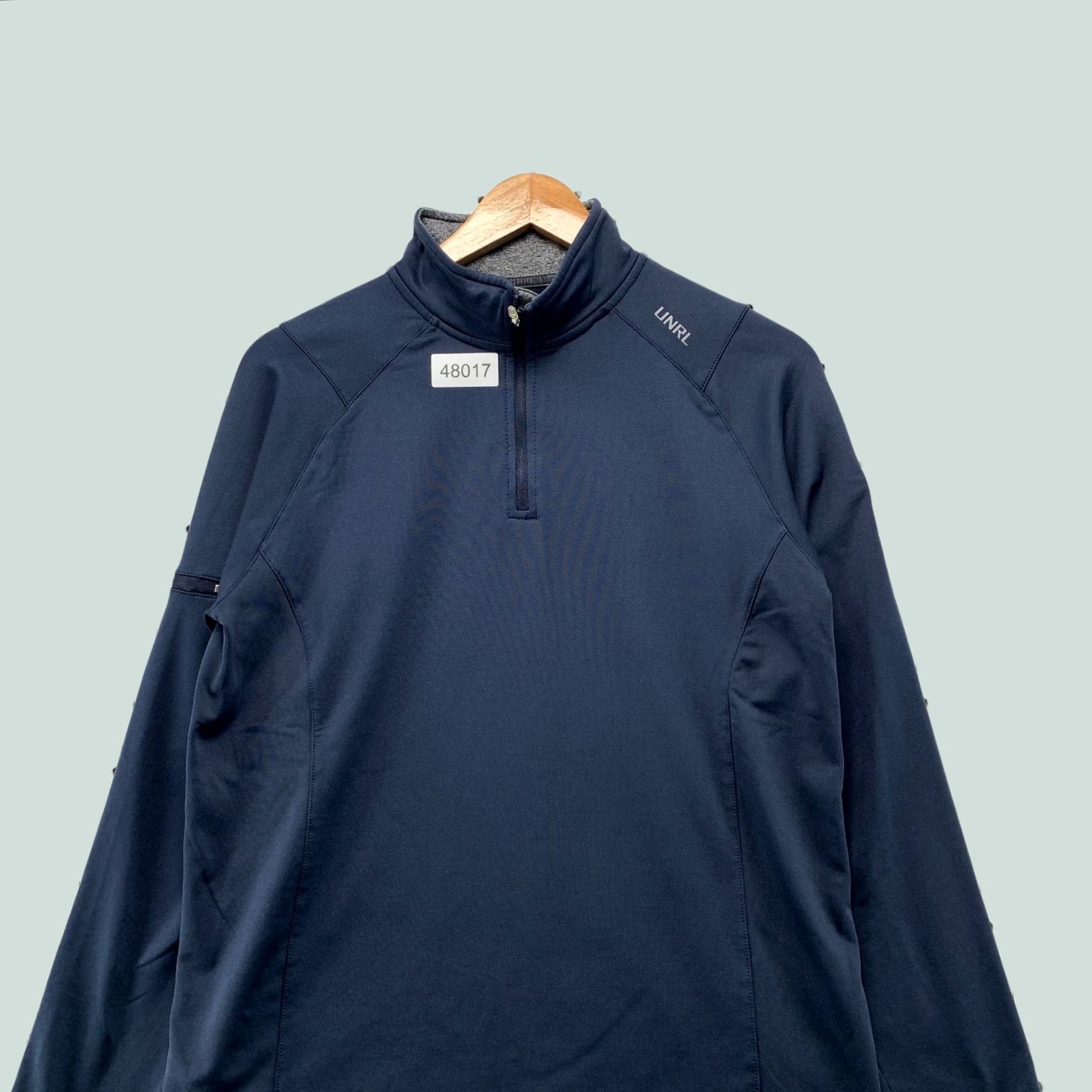 Vintage UNRL Barstool Golf 1/4 Zip Pullover Mens Small Navy Blue Preppy Long Sleeve Shirt Size US S / EU 44-46 / 1 - 1 Thumbnail