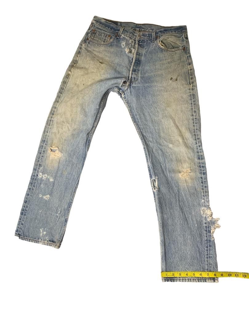 Levi's Vintage Clothing Vintage Levi’s 501 Distressed Denim Size US 34 / EU 50 - 12 Thumbnail