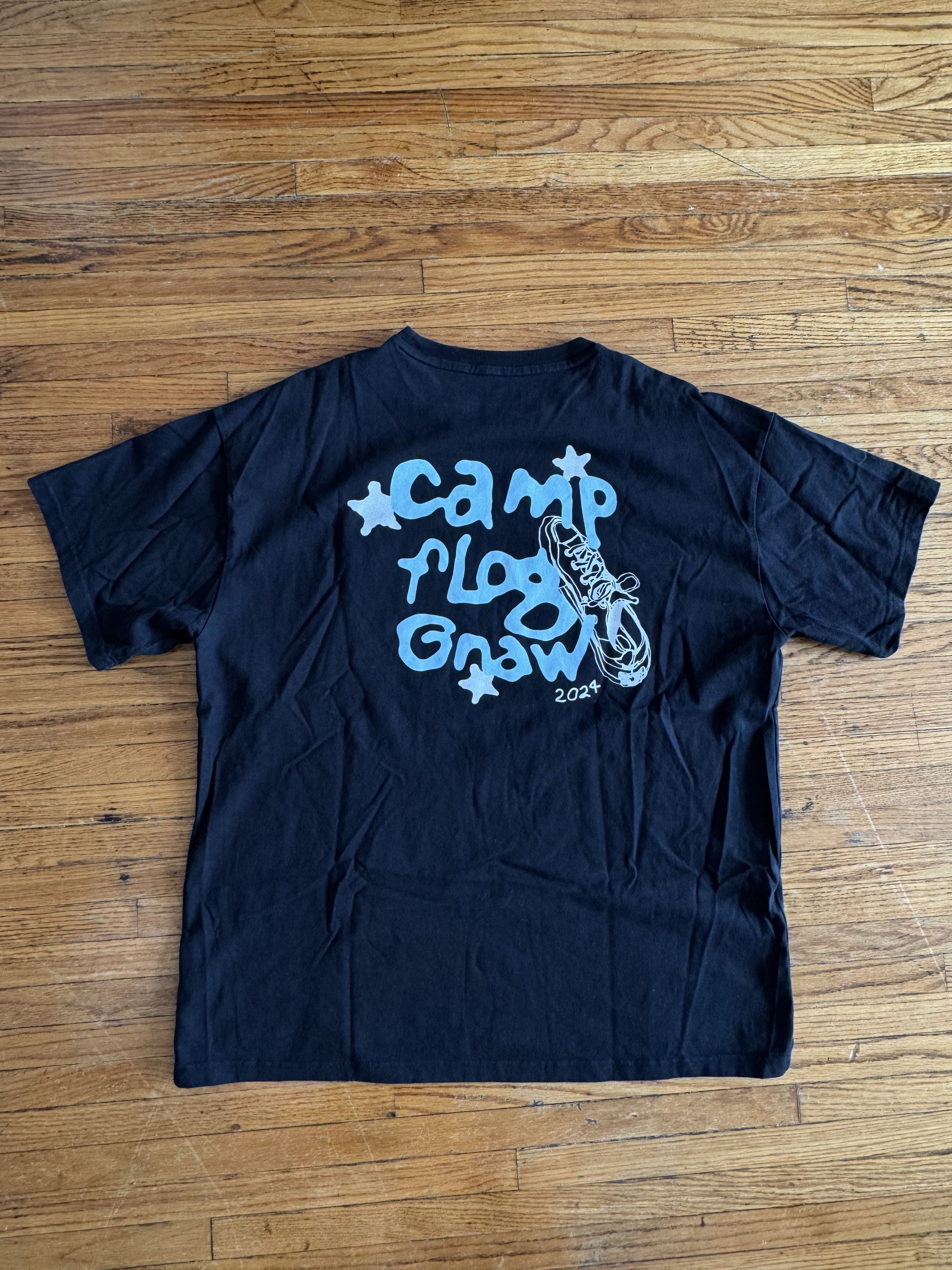 Tyler The Creator Converse x Camp Flog Gnaw 2024 Graphic Tee Dark Blue Size US L / EU 52-54 / 3 - 2 Thumbnail