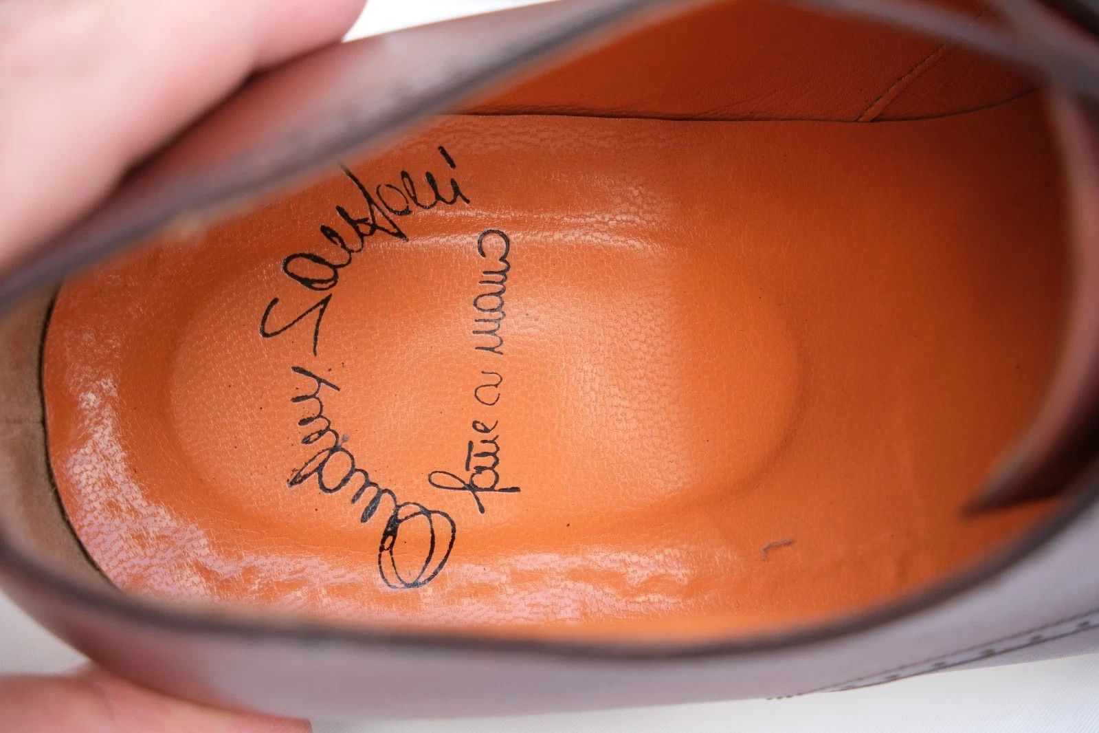 Santoni Santoni Brown Leather Derby Shoes UK 11 US 12 EU 45 Size US 12 / EU 45 - 5 Thumbnail