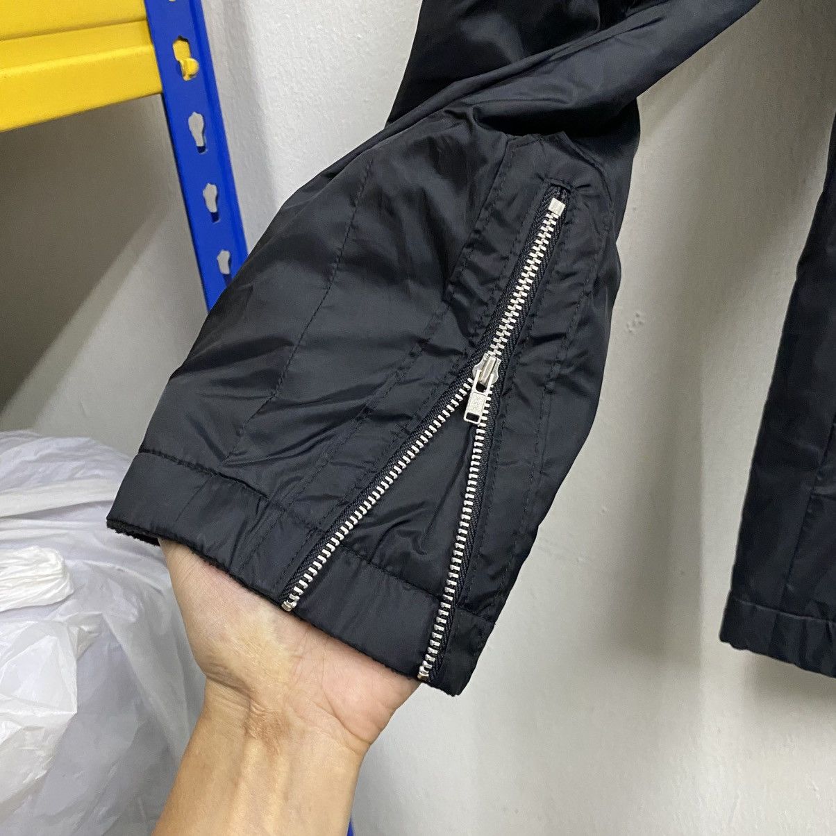 Zucca Vintage Zucca Nylon Biker Jacket Black Size US M / EU 48-50 / 2 - 6 Thumbnail