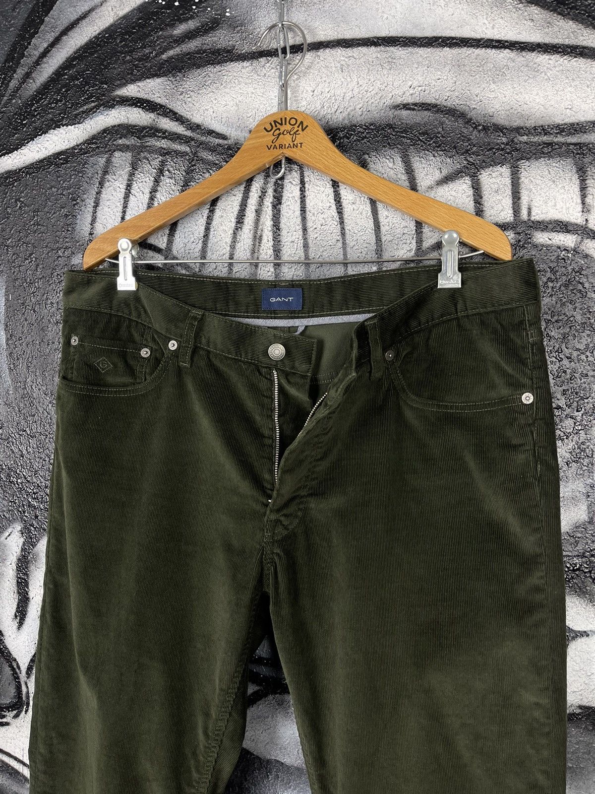 Gant Gant Corduroy Dark Green Pants Men’s Size 36/30 Size US 36 / EU 52 - 9 Thumbnail