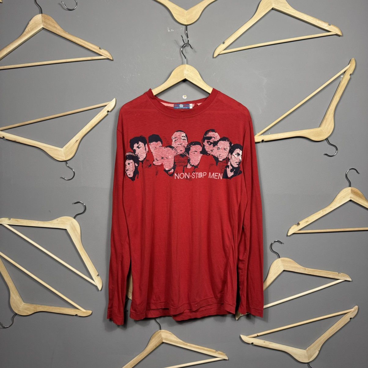 Rap Tees Vintage 90s Non-Stop Men Long Sleeve Graphic T-Shirt Size US M / EU 48-50 / 2 - 1 Thumbnail