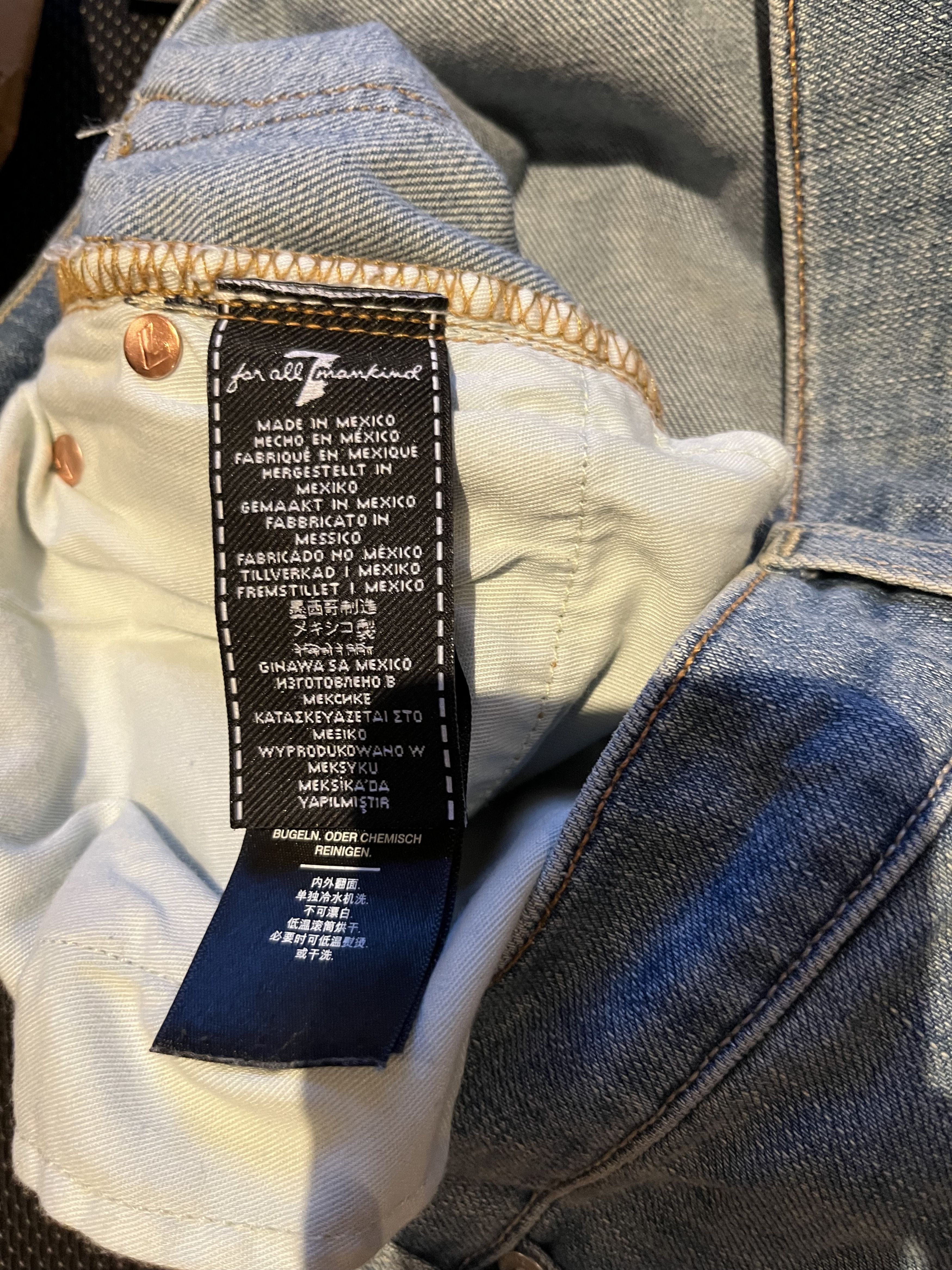 7 For All Mankind 7 for All Mankind Stacked Skinny Size US 31 - 6 Thumbnail