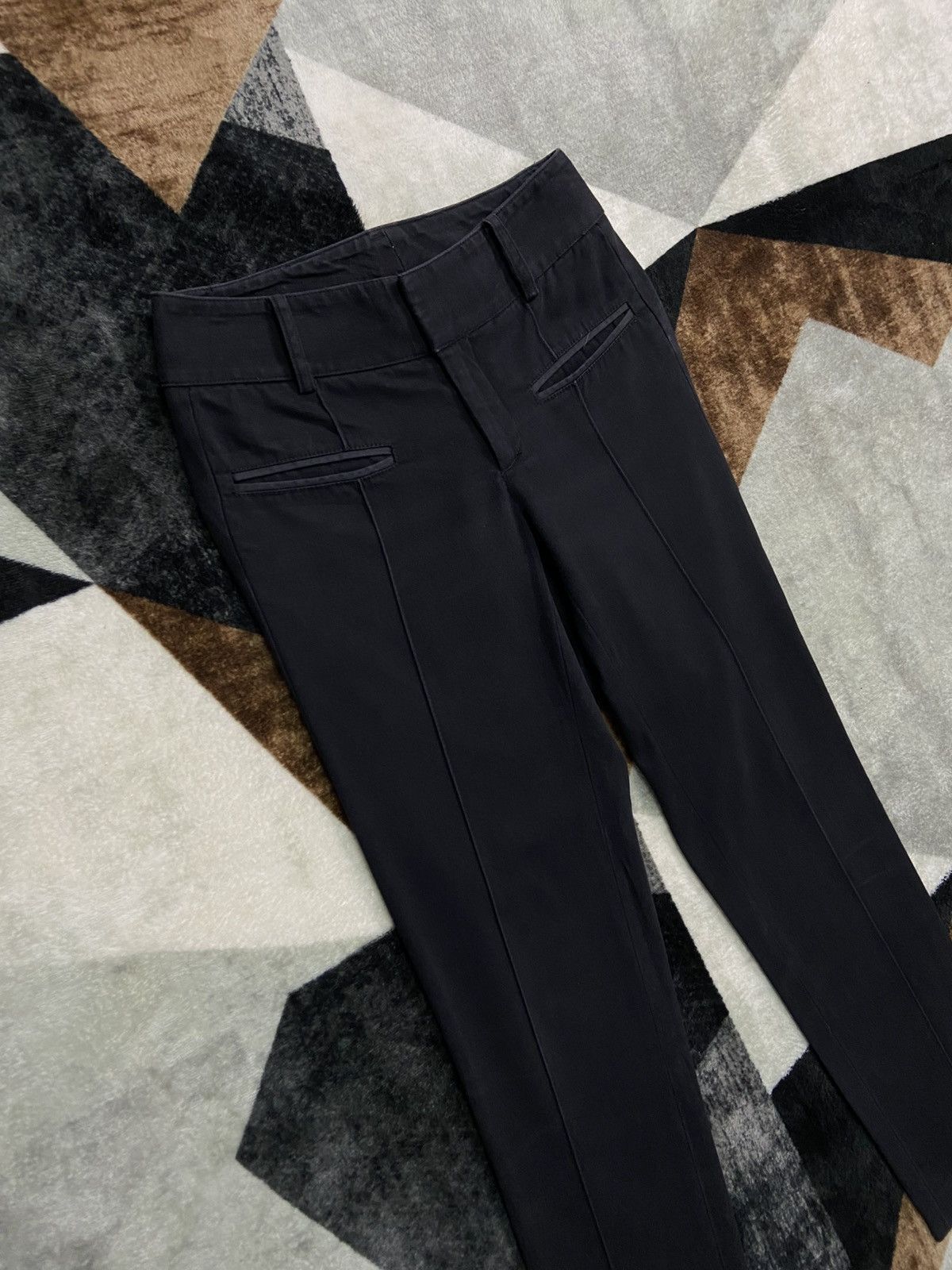Helmut Lang 2000s Helmut Lang Slim Straight Trousers Size 24" / US 00 / IT 34 - 2 Thumbnail