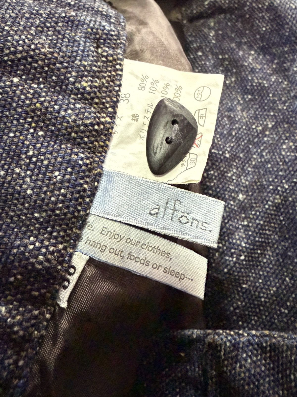 20471120 × Japanese Brand × Mizra Jeans Kyoto Alfons. Japan Crackle Lighting Wash Baggy Wide Jeans Size US 30 / EU 46 - 24 Thumbnail