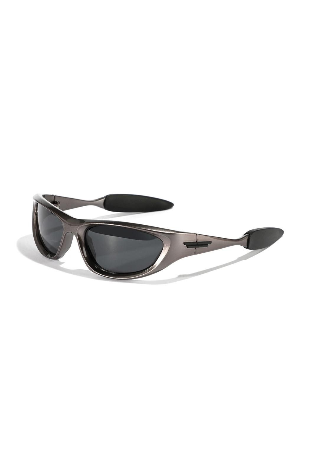 Japanese Brand Cyberpunk Y2k Avant Garde Futuristic Gunmetal Sunglasses OS Size ONE SIZE - 1 Thumbnail