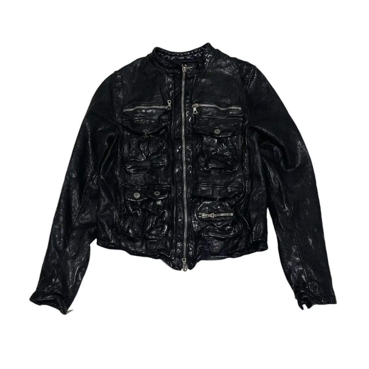 Neil Barrett Leather Pocket Jacket Leather Jackets