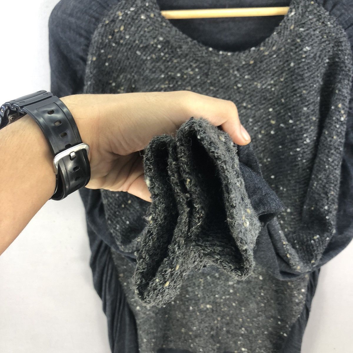 Yohji Yamamoto Limi Feu Ss03 Hybrid Grunge Distressed L/sleeve Top Size S / US 4 / IT 40 - 8 Thumbnail