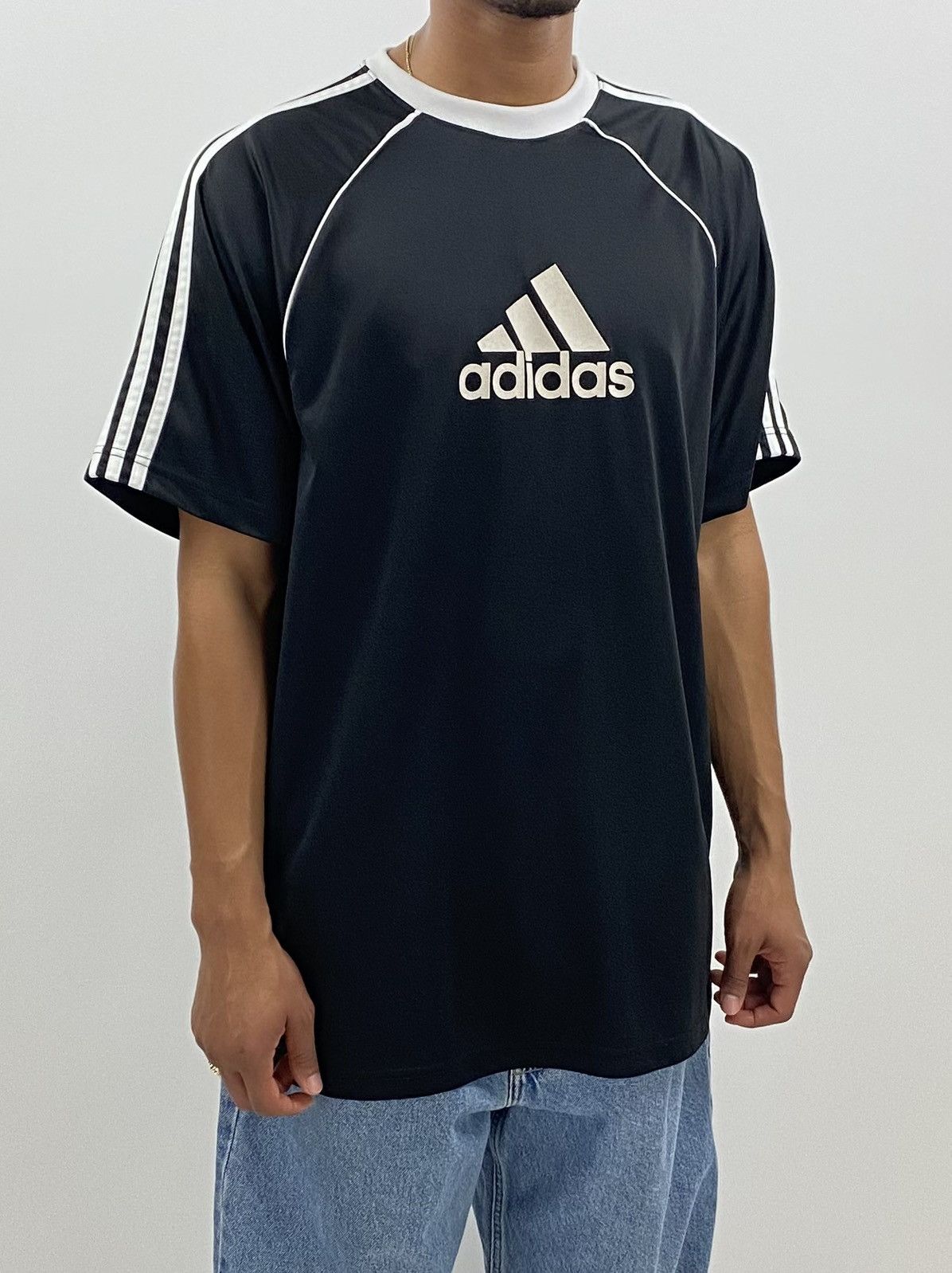 Adidas × Vintage vintage Y2K ADIDAS Soccer Spellout jersey t-shirt Size US XL / EU 56 / 4 - 2 Thumbnail
