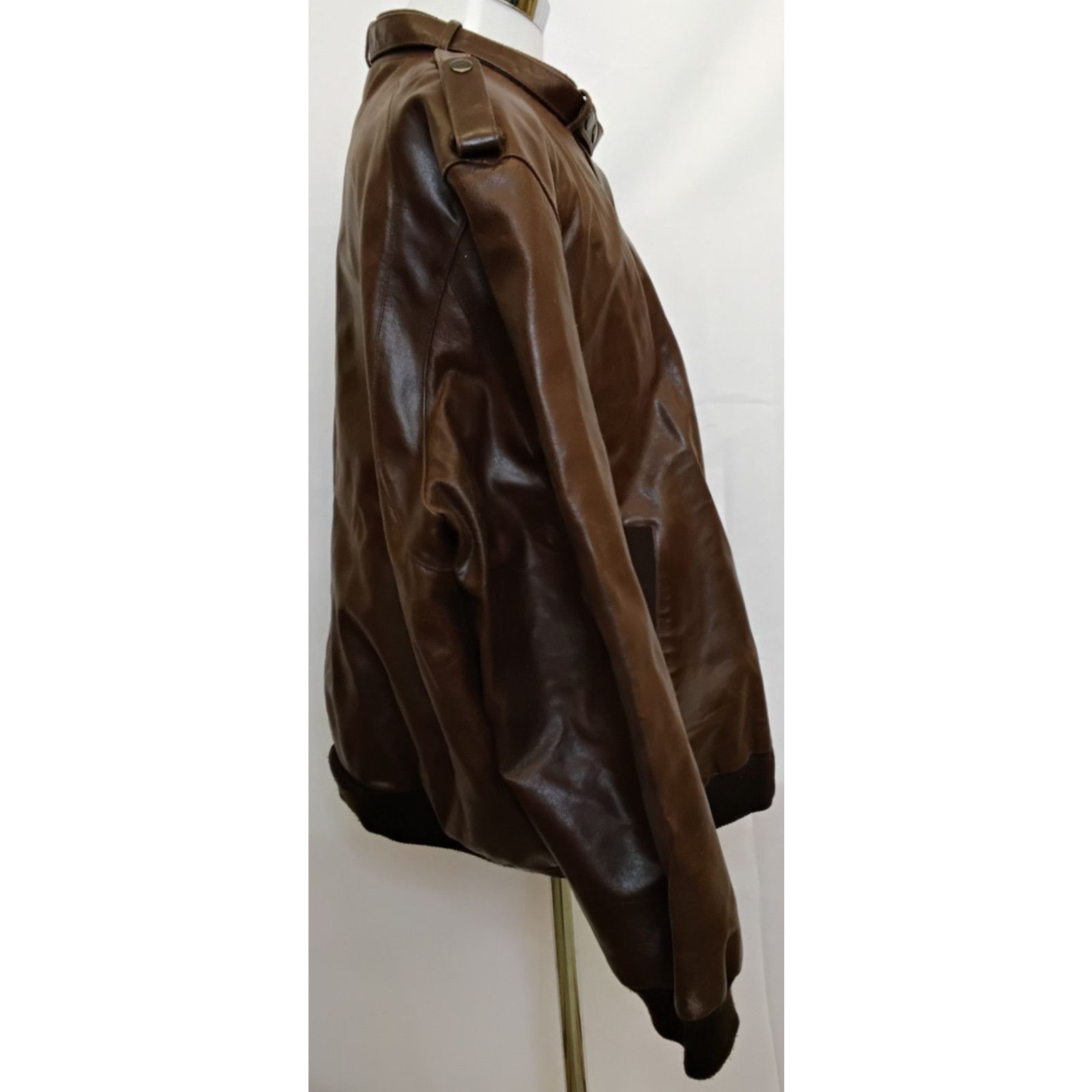 Members Only Members Only Leather Jacket Men's 2XL Brown Flight Size US XXL / EU 58 / 5 - 4 Thumbnail