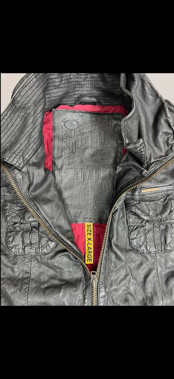 Vintage VTG Yohji Yamamoto Style REAL LEATHER JACKET 90s Size US L / EU 52-54 / 3 - 8 Thumbnail