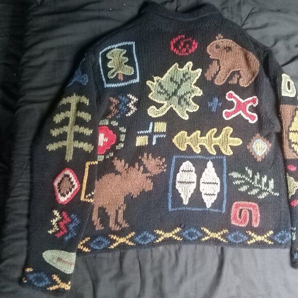 Other Vintage Pacific Northwest Novelty Cardigan Sweater Linen Size S / US 4 / IT 40 - 6 Thumbnail