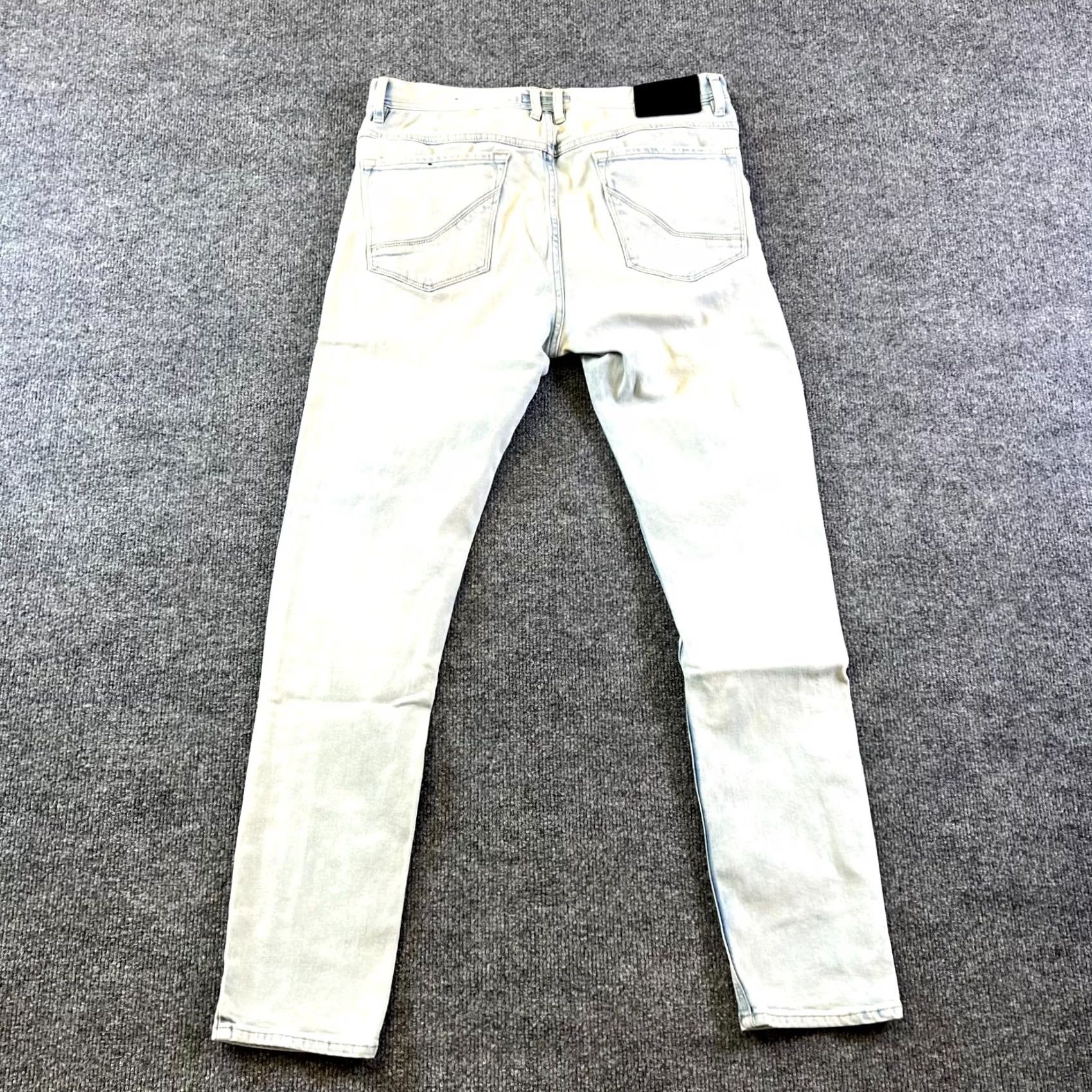 Empyre Empyre Verge Jeans Mens 32 Light Blue Denim Cotton Stretch Skinny Leg Streetwear Jeans Size US 32 / EU 48 - 2 Thumbnail
