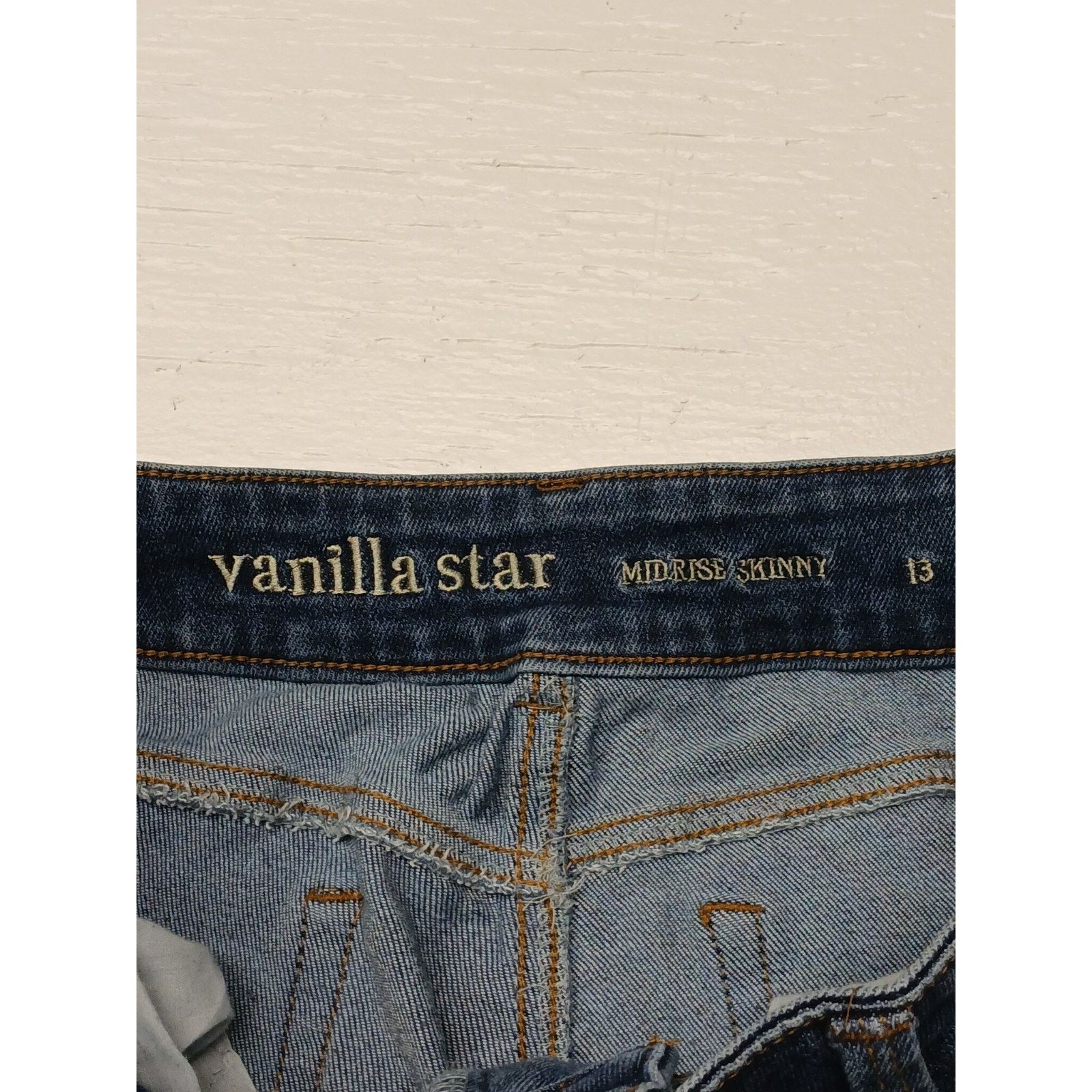 Other Vanilla Star (13)Women's Mid-Rise Skinny Blue Denim Jeans Size 32" / US 10 / IT 46 - 5 Thumbnail